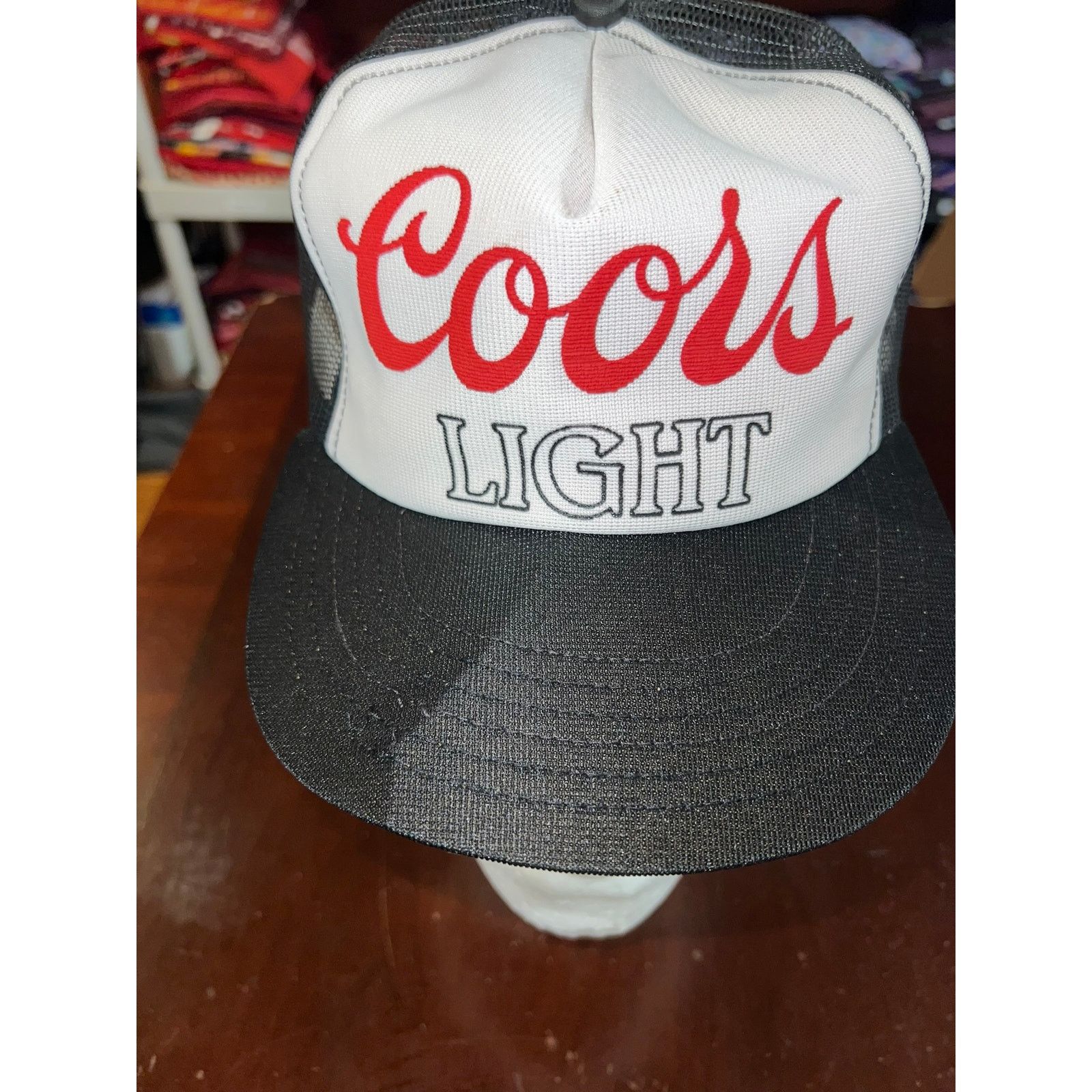 Vintage Vintage Coors Light Trucker Hat Snapback Cap VTG Broken Brim Size ONE SIZE - 4 Thumbnail