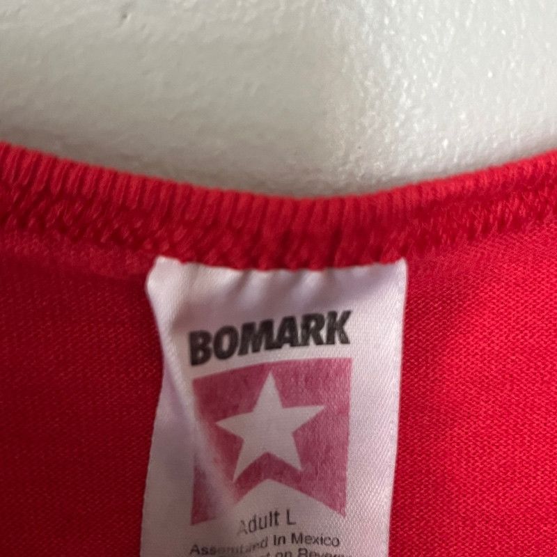 Designer BOMARK Men's Red Short-Sleeve Henley T-Shirt Large Size US S / EU 44-46 / 1 - 3 Thumbnail