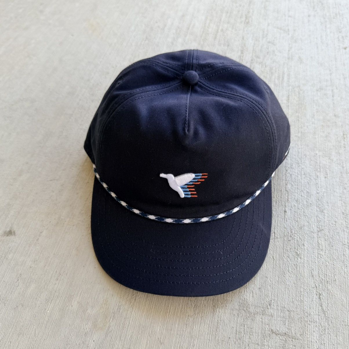 Birddogs Birddogs Navy Blue Rope Hat Adjustable Snapback Embroidered Size ONE SIZE - 1 Thumbnail
