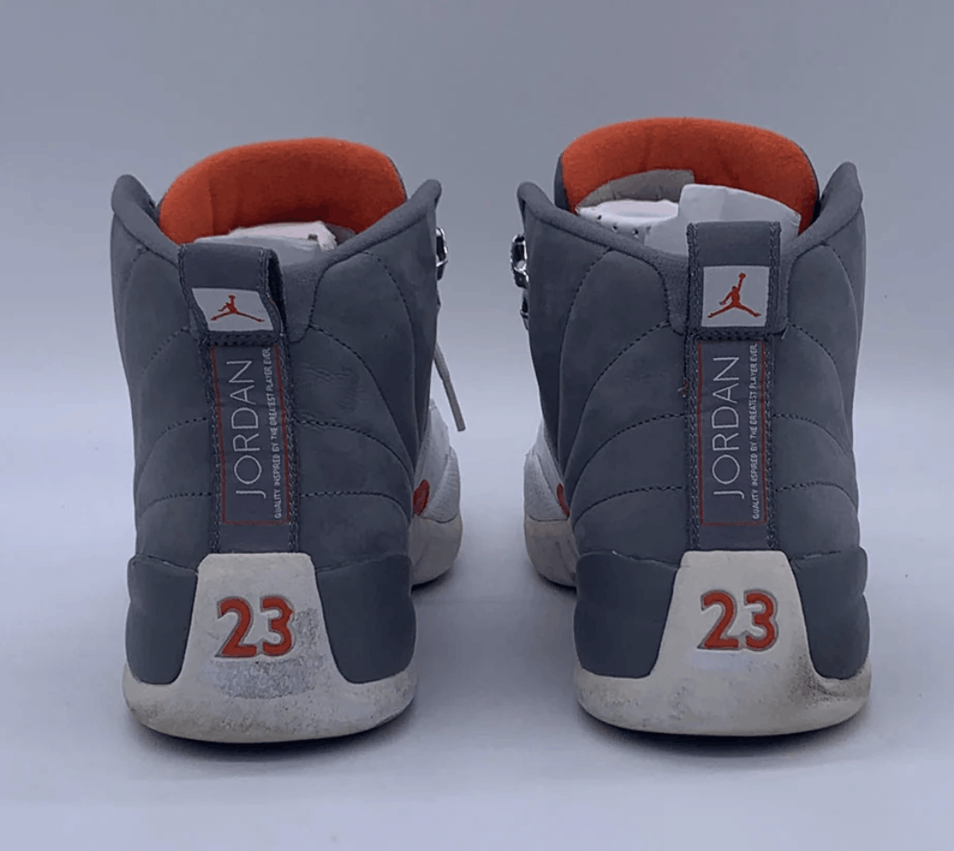 Jordan Brand Air Jordan 12 XII Retro 130690-012 Cool Grey Team Orange Size US 10.5 / EU 43-44 - 4 Thumbnail