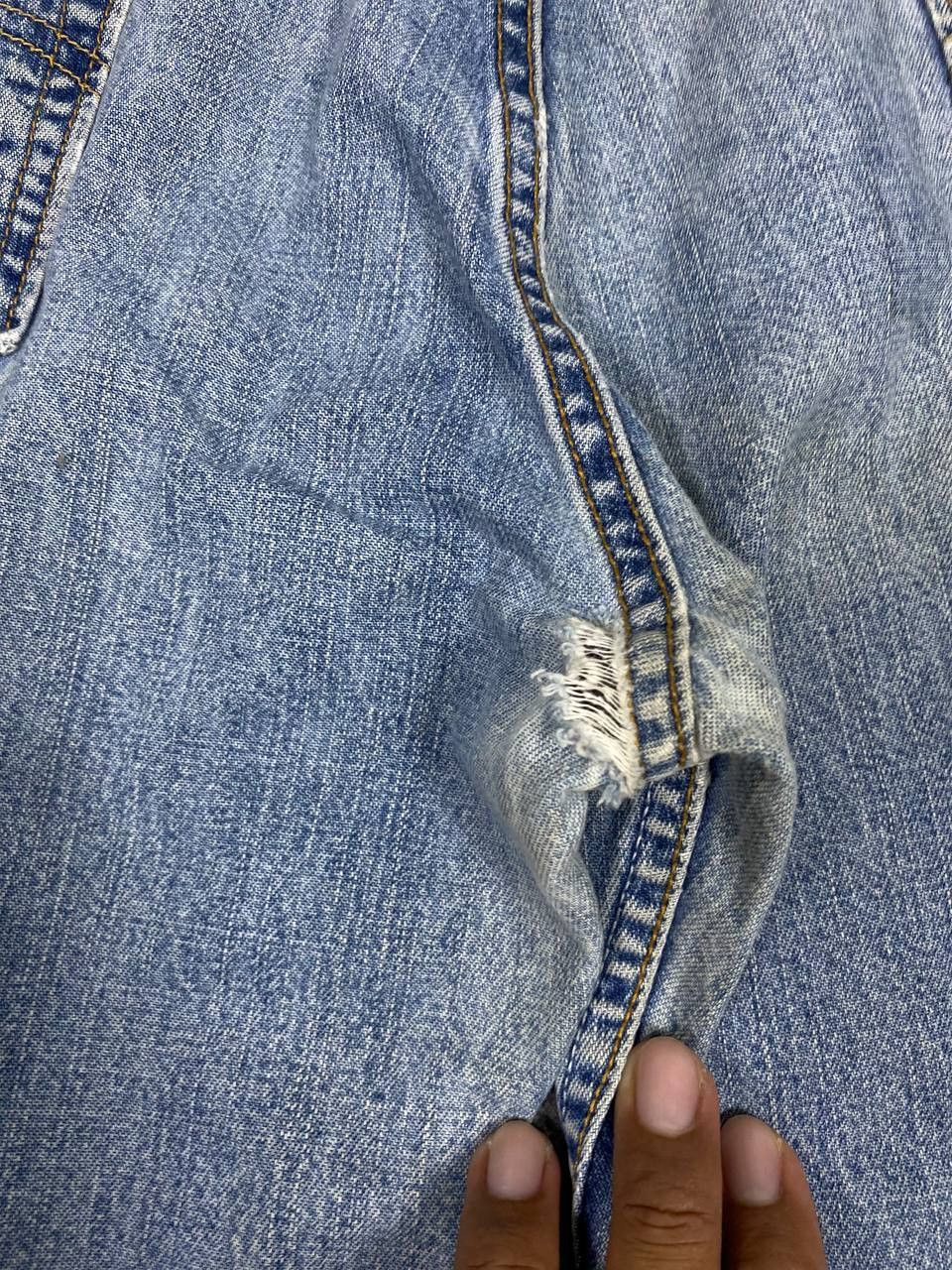 Levi's vintage levis 569 loose straight baggy distrssed denim Size US 38 / EU 54 - 6 Thumbnail