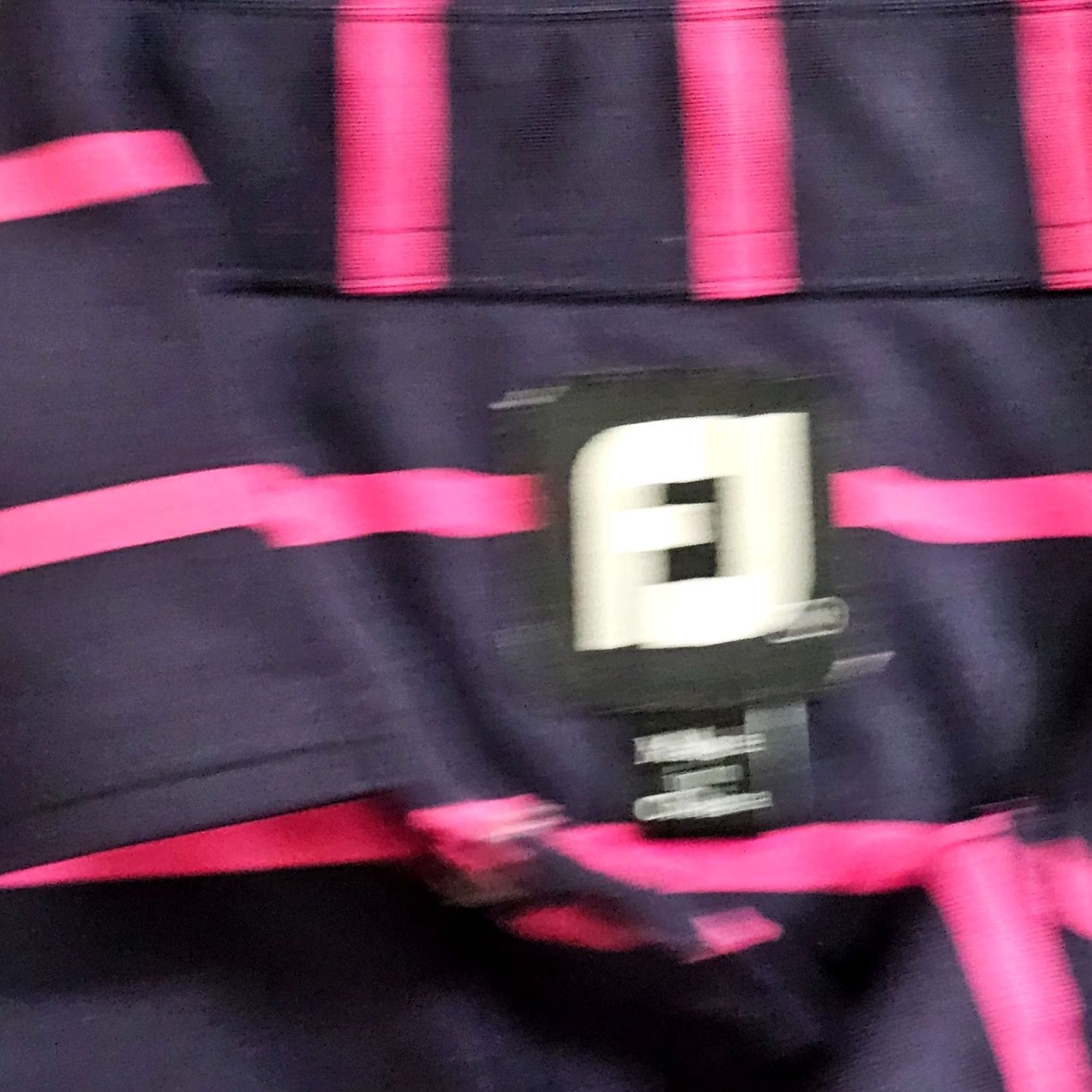 Footjoy FootJoy Polo Shirt Mens Medium Navy Blue Pink Striped Golf Performance Casual Polo Shirt Size US M / EU 48-50 / 2 - 3 Thumbnail