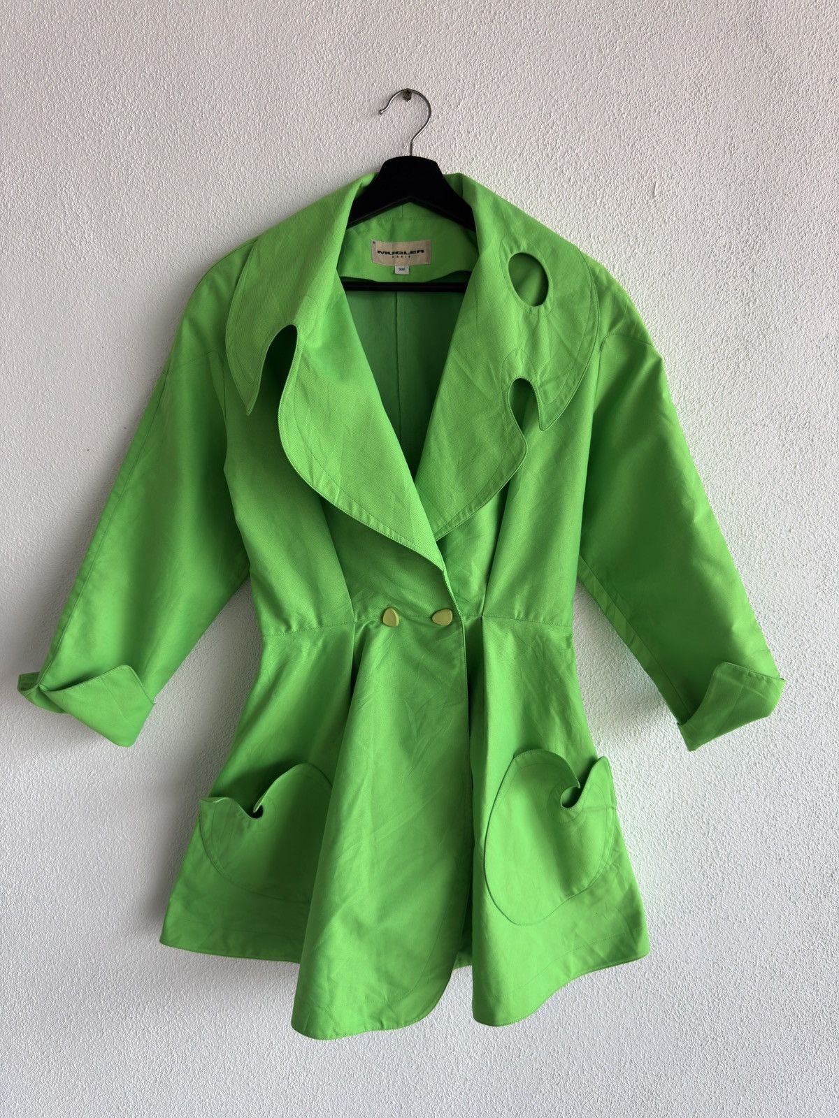Thierry Mugler Vintage Thierry Mugler Paris Vibrant Green Jacket Size M / US 6-8 / IT 42-44 - 1 Thumbnail