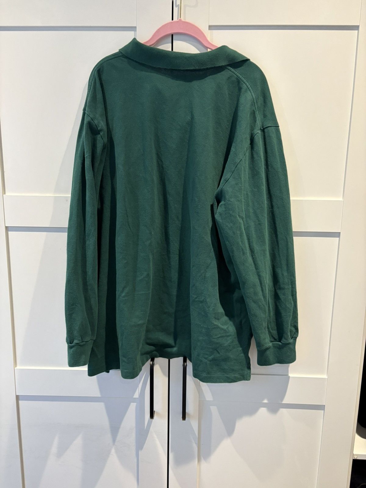Polo Ralph Lauren × Vintage Vintage Polo Ralph Lauren Green LS polo Size US XL / EU 56 / 4 - 2 Thumbnail