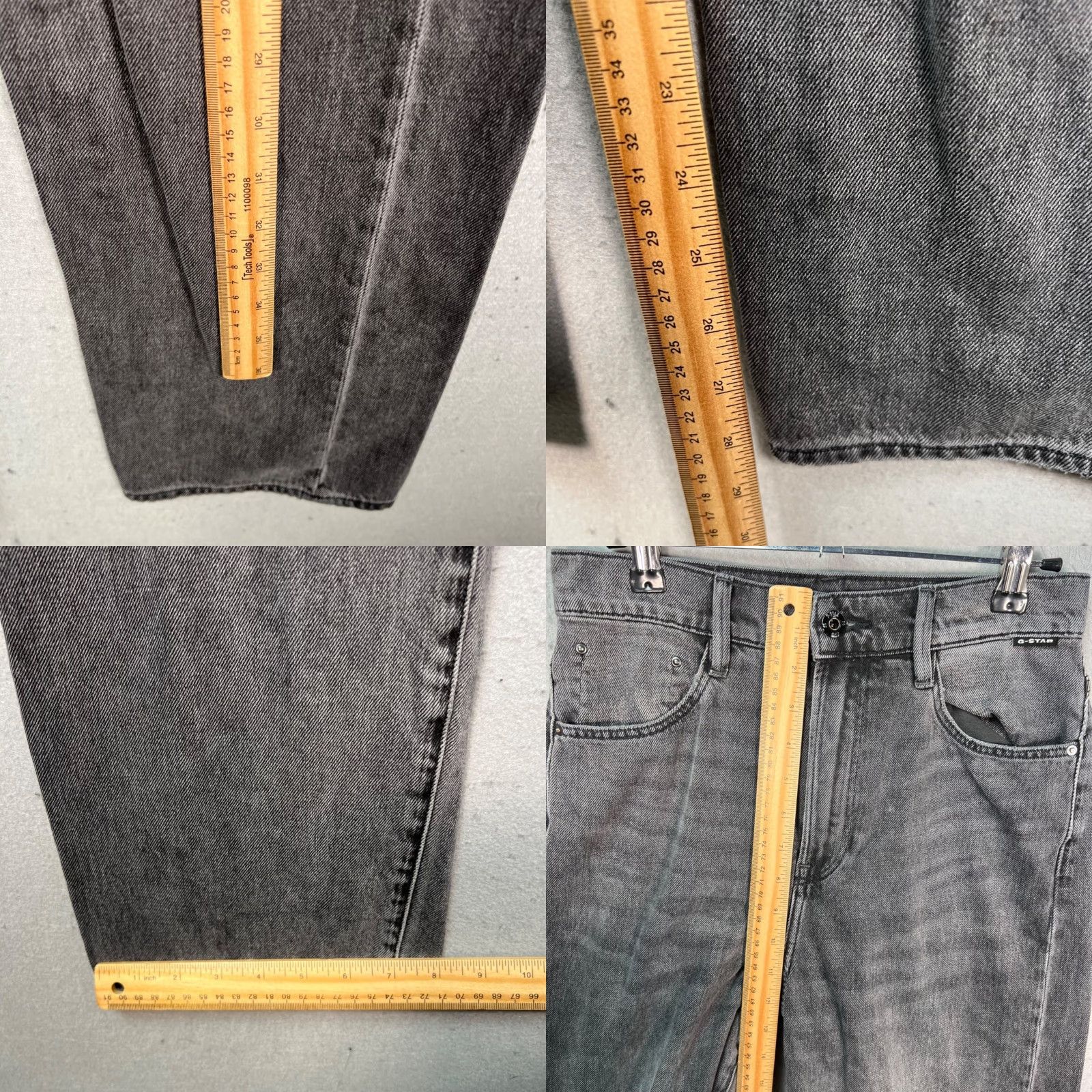 G-Star Raw Womens Jeans 27 x 30 Gray Denim 5-Pocket Straight Tedie Ultra High Size 27 Adult Womens Gray Denim Jeans Women's Jeans