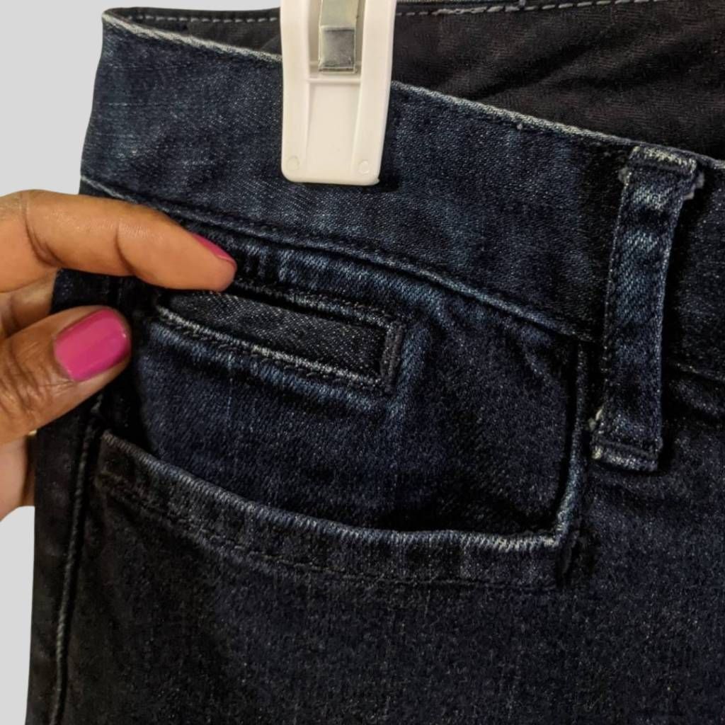 Banana Republic BANANA REPUBLIC Women's Dark Wash Straight Leg Jeans Size 26 Size 26" / US 2 / IT 38 - 10 Thumbnail