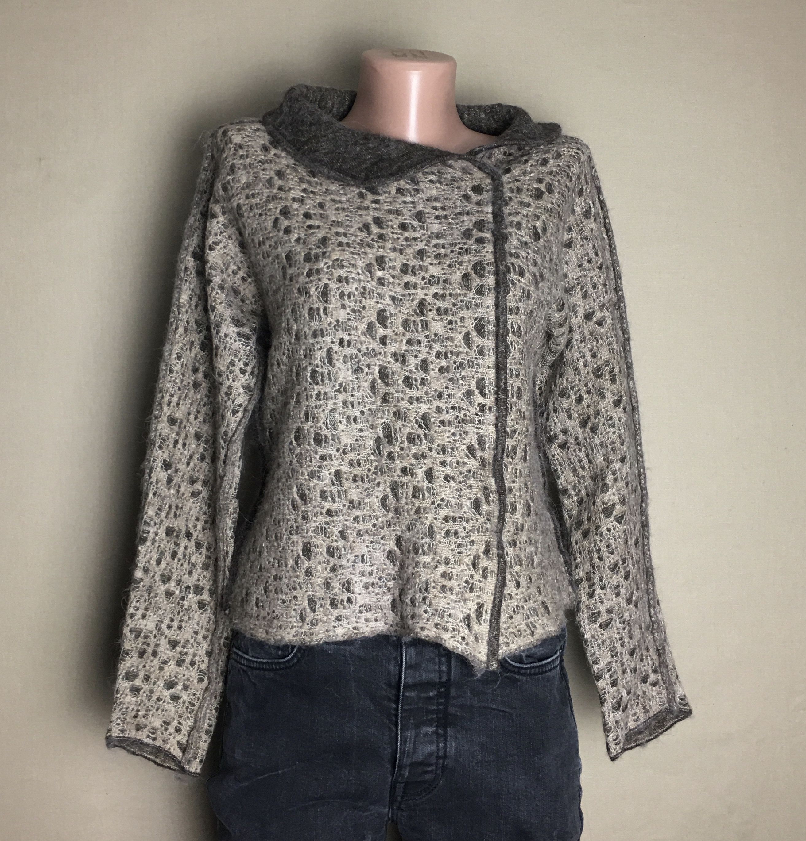Designer × OSKA OSKA Wool Blend Angora Womens Knit Sweater Size S / US 4 / IT 40 - 5 Thumbnail