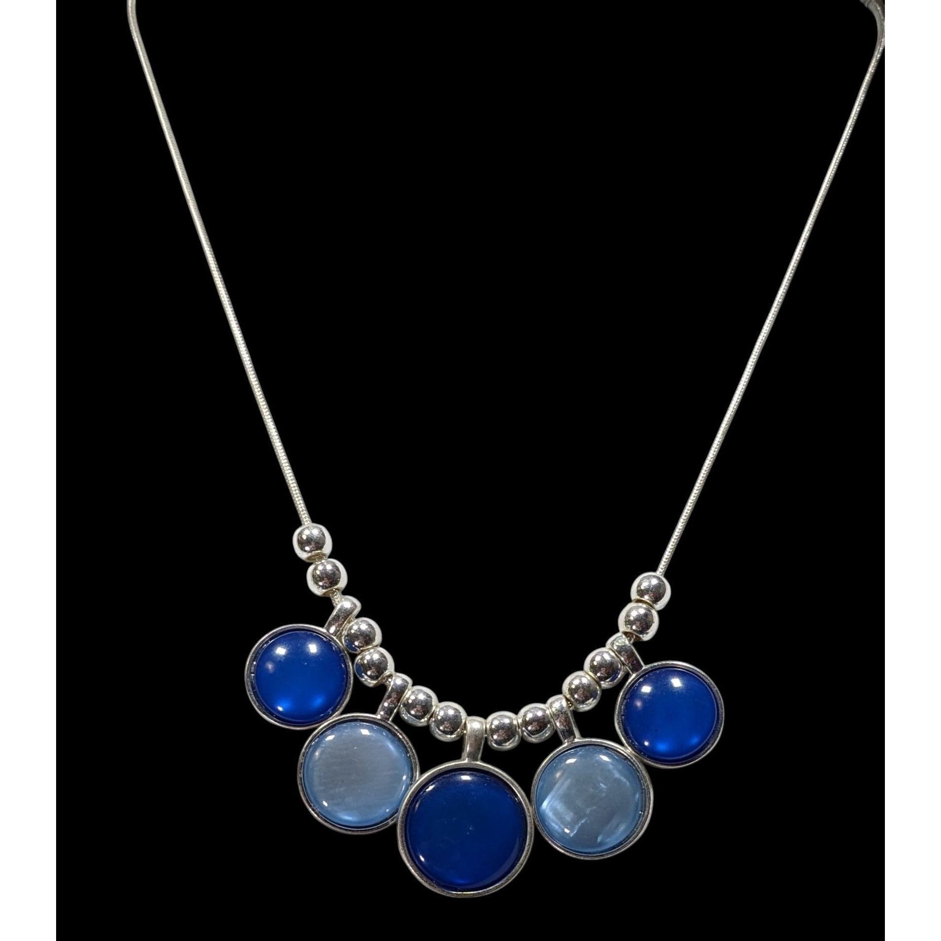 Other Mermaidcore Glass And Shell Blue & Light Blue Circle Charm N Size ONE SIZE - 2 Thumbnail