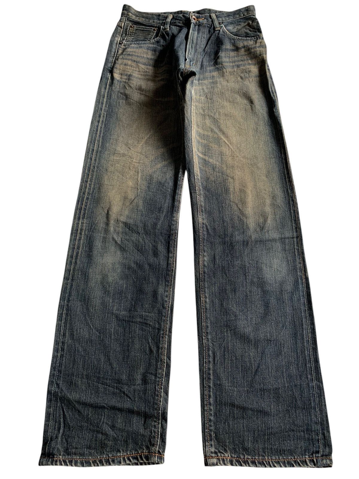 Japanese Brand × Kapital × Vintage VINTAGE EDWIN 505ZX SELVEDGE FADED&RUSTY DISTRESSED DENIM Size US 30 / EU 46 - 1 Thumbnail
