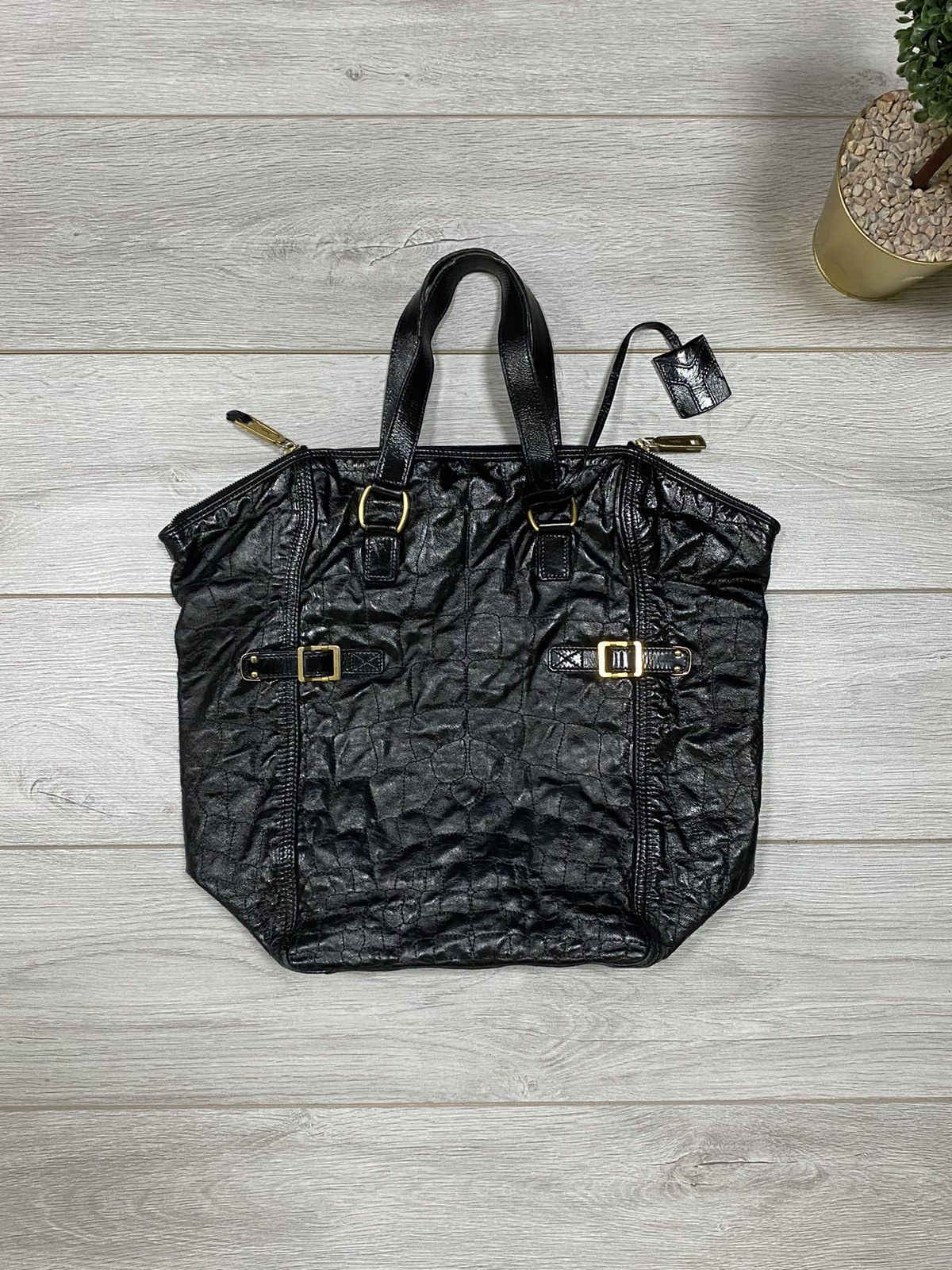 Yves Saint Laurent YSL Yves Saint Laurent Rive Gauche leather handle bag Size ONE SIZE - 1 Thumbnail