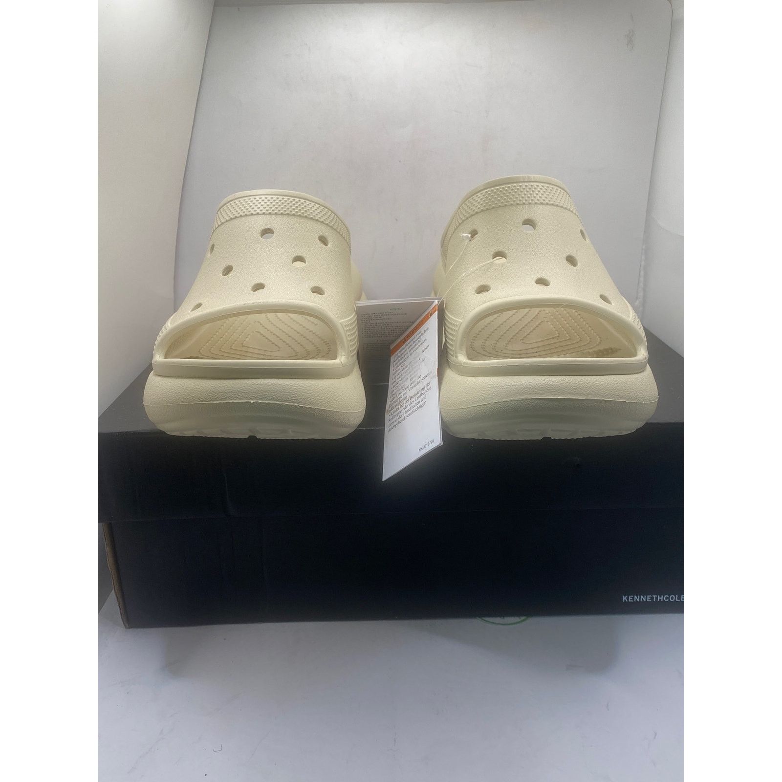 Crocs Crocs Crush Slide Bone Ivory Slip On 208731-2Y2 m7/w9 Size US 9 / IT 39 - 2 Thumbnail