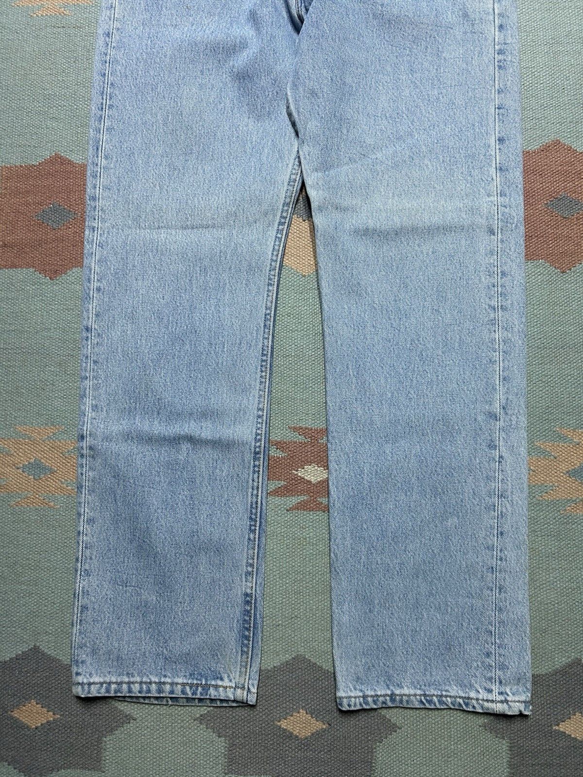 Vintage Vtg 90s Levi’s 501 jeans button fly straight light USA 32x30 Size 32" / US 10 / IT 46 - 6 Thumbnail