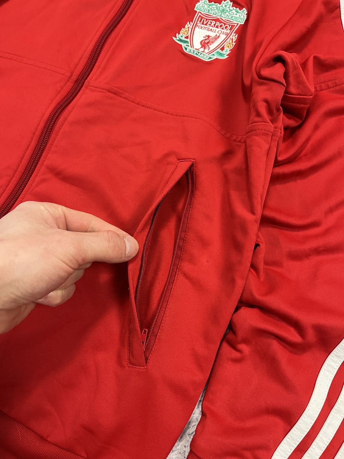 Adidas Adidas Liverpool 2009 Football Training Soccer Jacket Hype Size US S / EU 44-46 / 1 - 8 Thumbnail