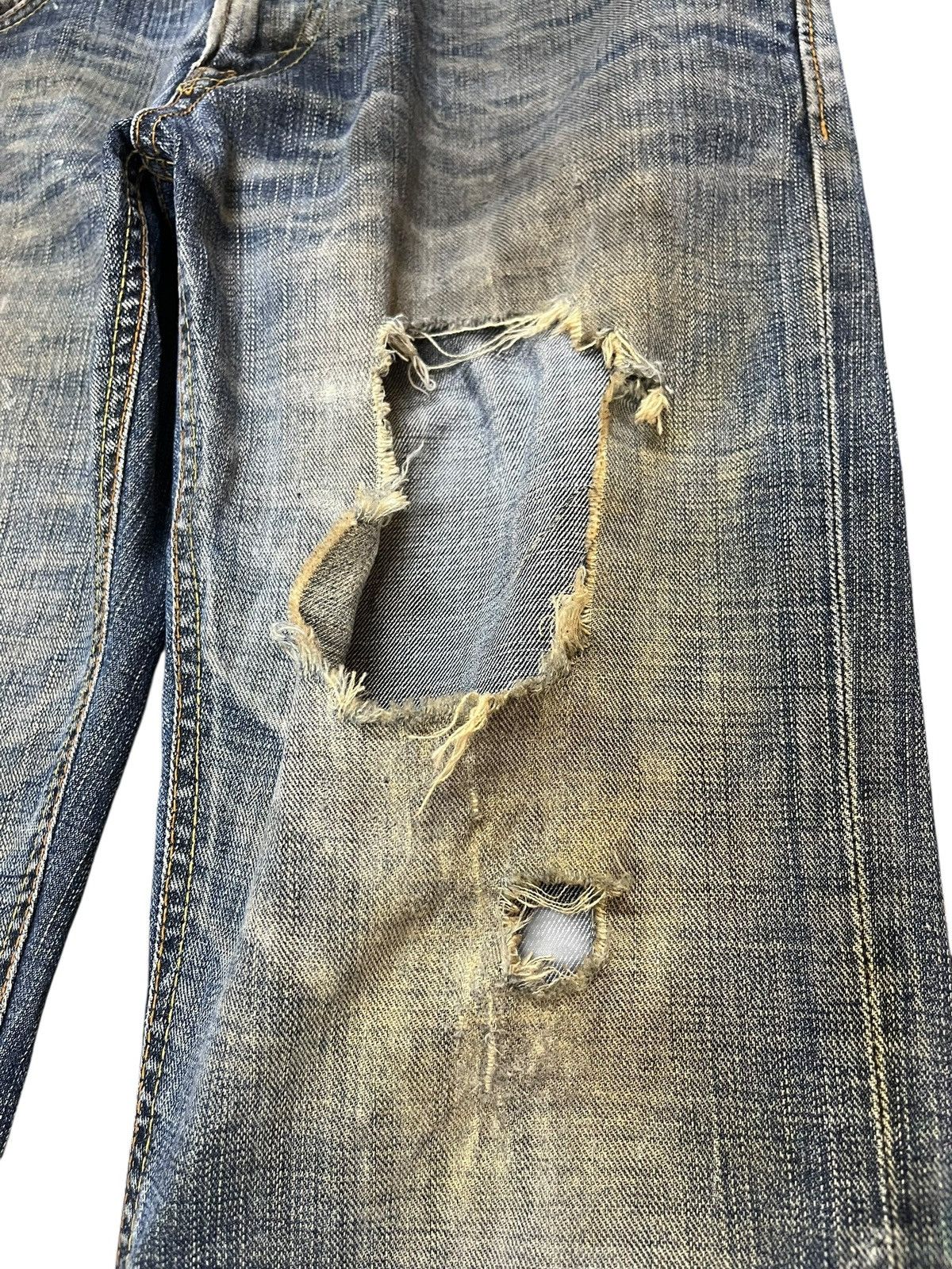 Edwin Vintage Edwin 503 Edge Mudwash Distressed Denim Size US 31 - 5 Thumbnail