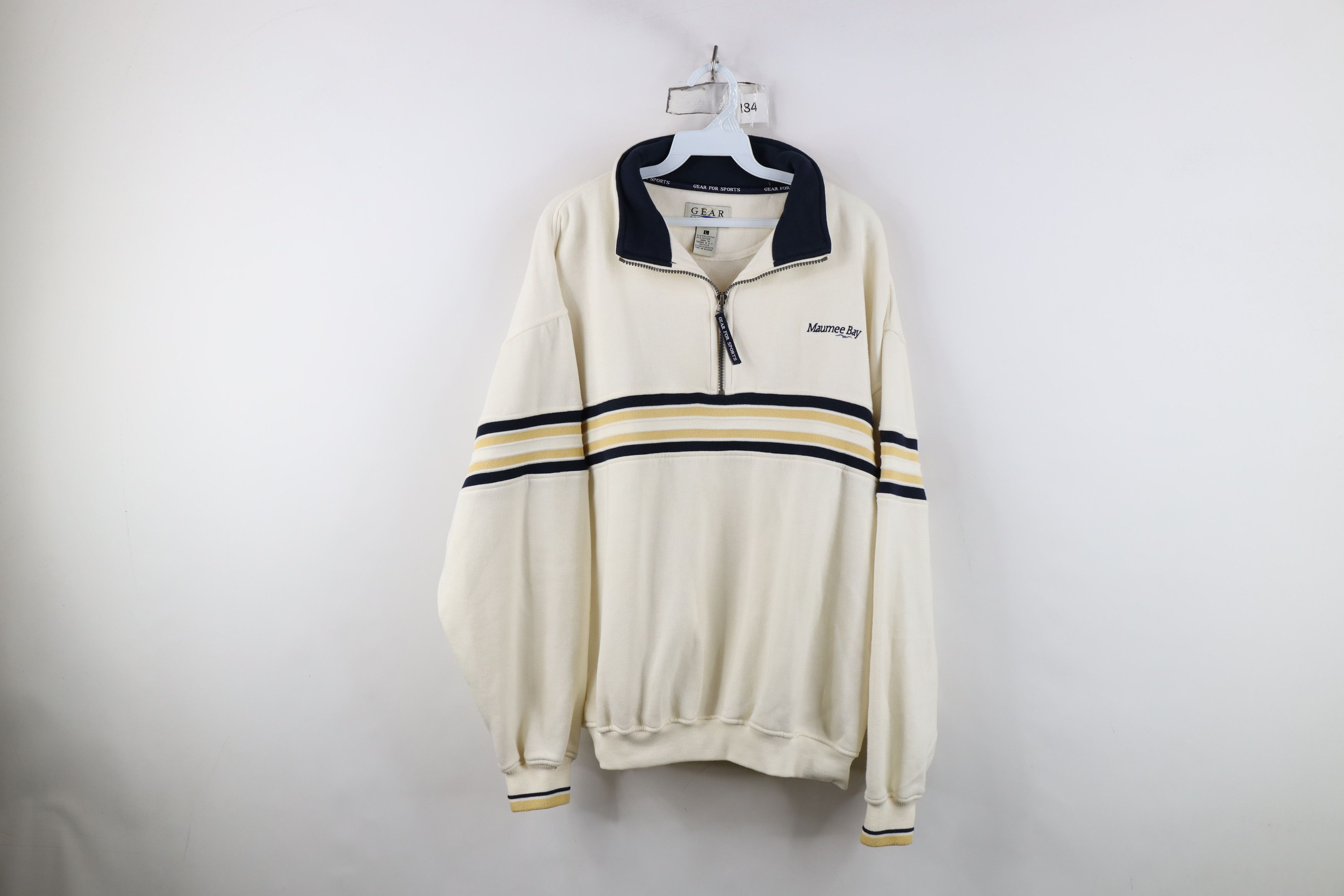 Vintage Vintage 90s Golf Course Heavy Half Zip Pullover Sweatshirt Size US L / EU 52-54 / 3 - 1 Thumbnail