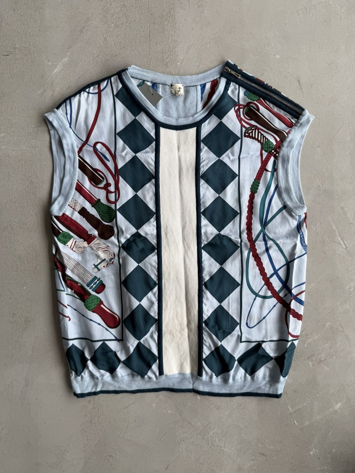 Hermes Hermes - Silk Tanktop Size XS / US 0-2 / IT 36-38 - 1 Thumbnail
