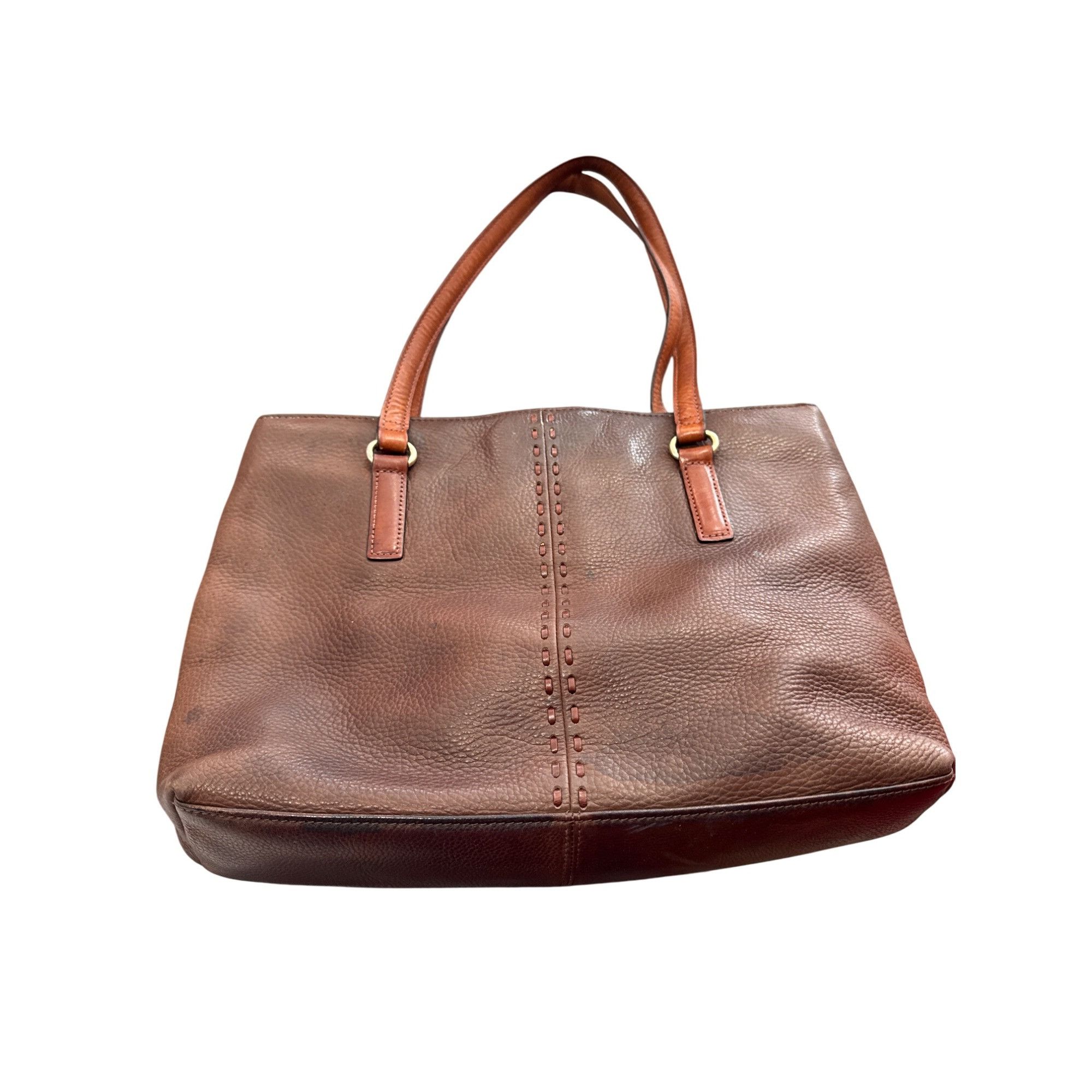 Fossil Fossil Womans Vintage Brown Leather Shoulder Handbag SKU 865 Size ONE SIZE - 1 Thumbnail