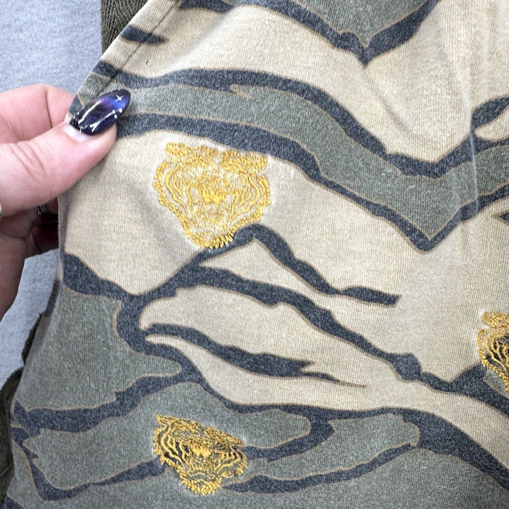 Sean John Sean John Shorts Mens XL Tiger Embroidered Pocket Cargo Hip Hop Beig e Casual Cotton Front Flat Pockets Drawstring 90s Vintage Mens Size US 36 / EU 52 - 7 Thumbnail