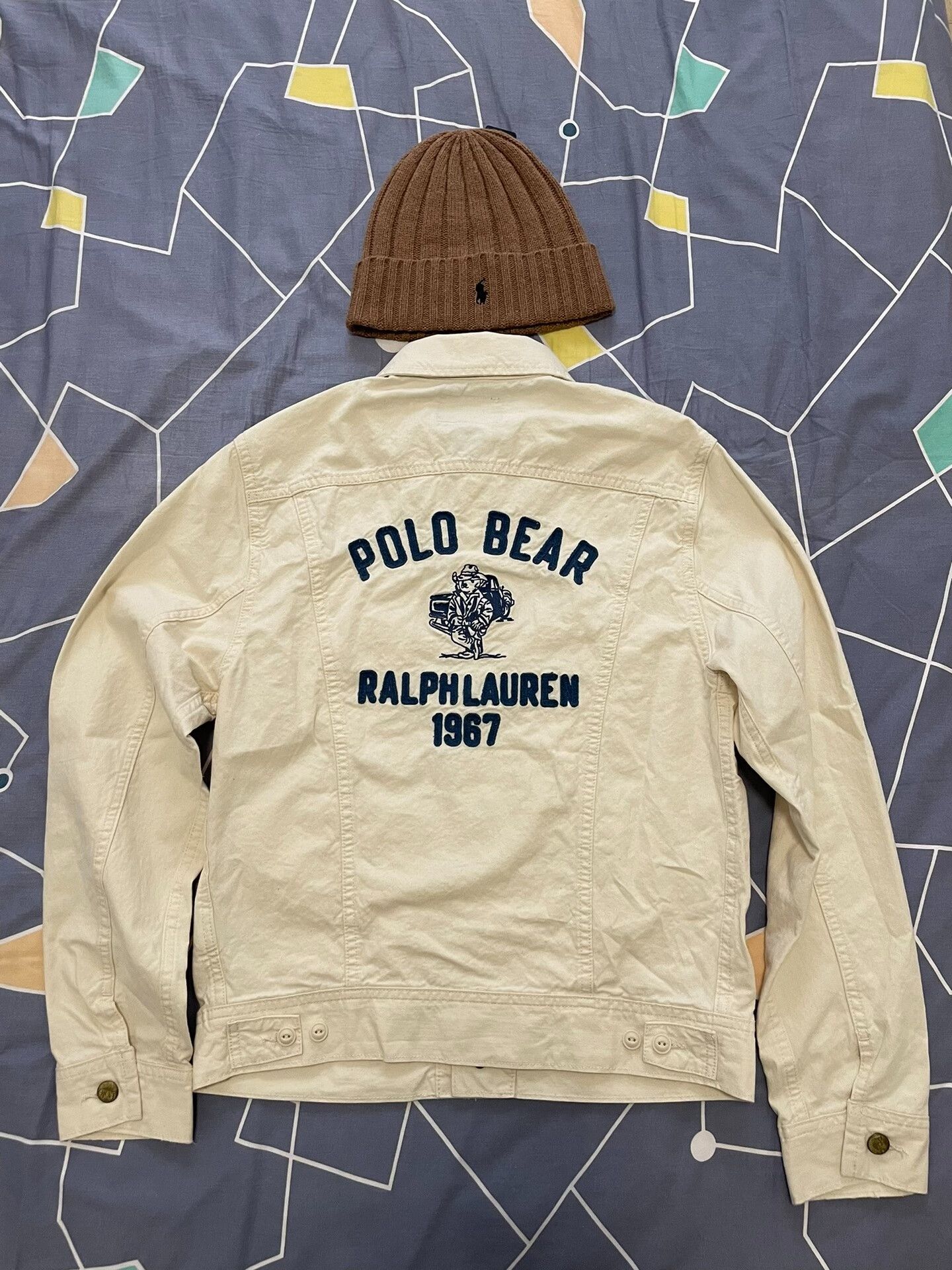 Polo Ralph Lauren Polo RL Bear Embroidery Denim Jacket Size US S / EU 44-46 / 1 - 1 Thumbnail