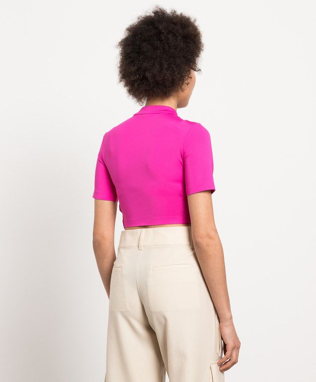 Off-White o1y1125 Crop Top in Fuchsia Size S / US 4 / IT 40 - 4 Thumbnail
