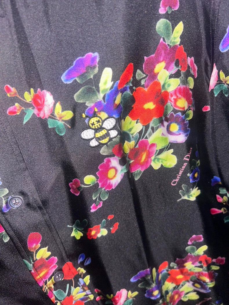 Dior Dior size 37 19SS Burt's Bees floral silk shirt 2502-Nextar Size US M / EU 48-50 / 2 - 3 Thumbnail