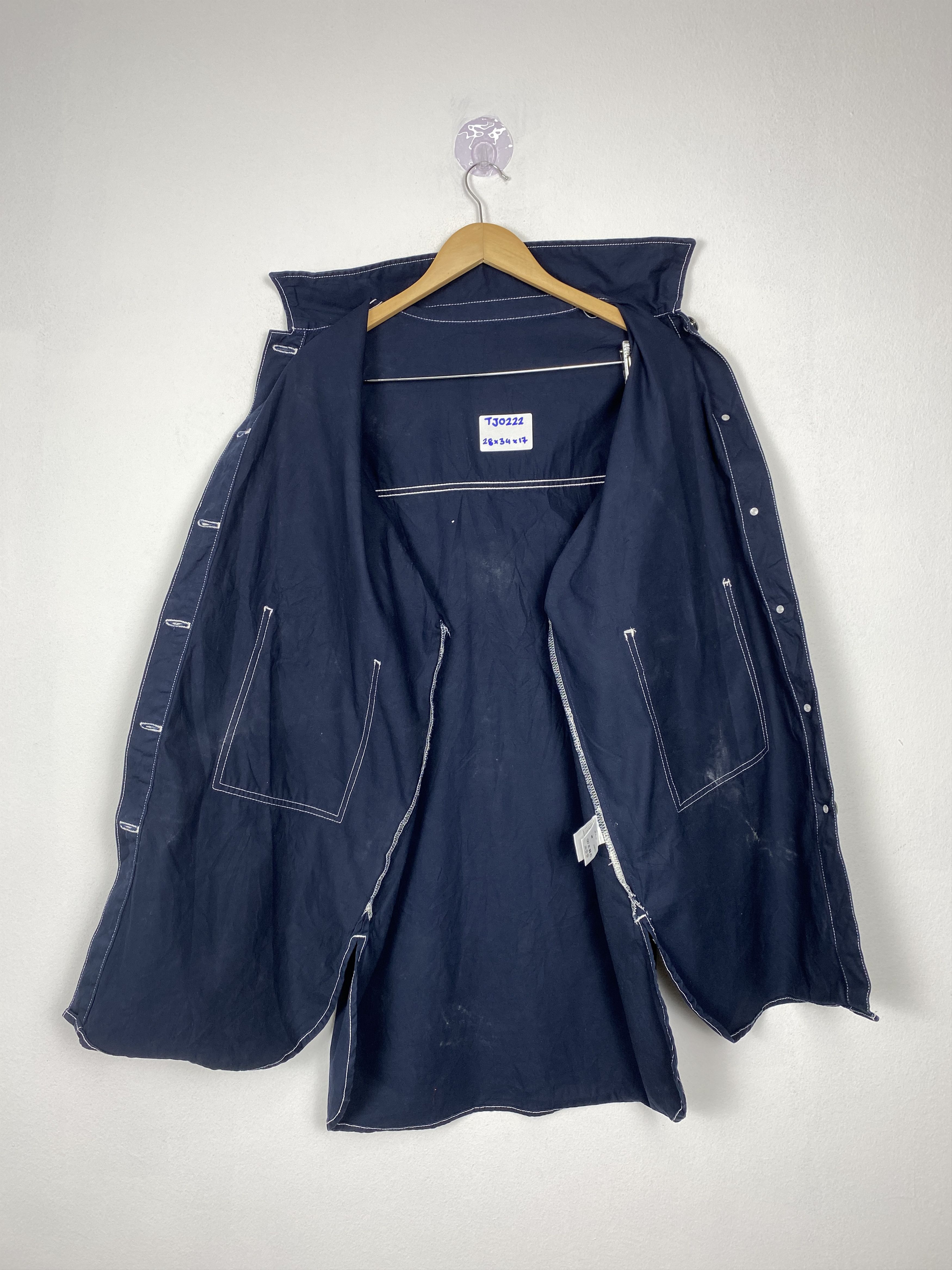 Japanese Brand Vintage Japanese Brand Button Up Long Cotton Jacket Size US M / EU 48-50 / 2 - 3 Thumbnail
