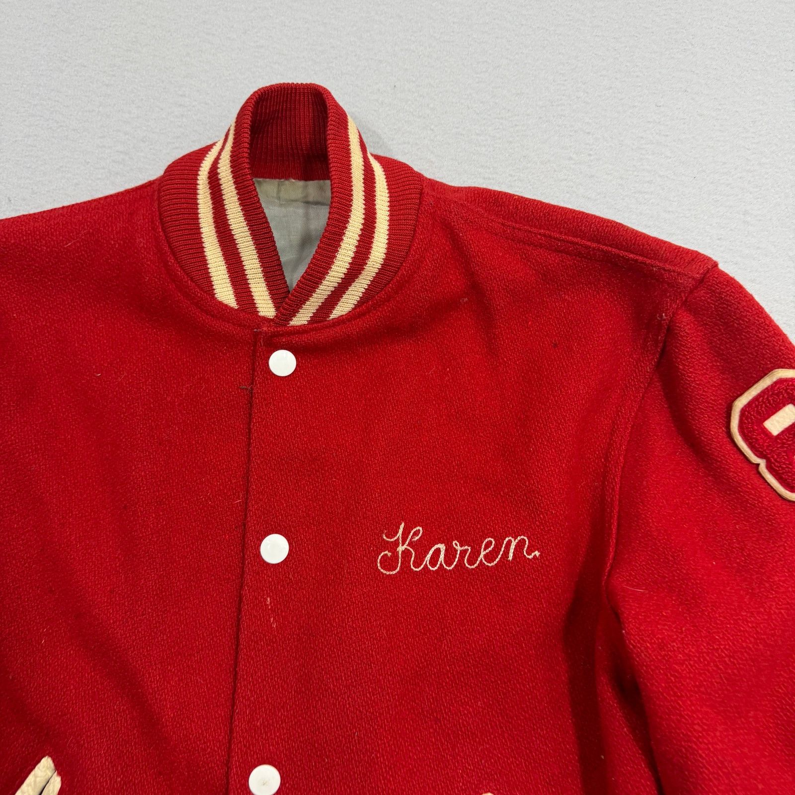Vintage Vintage 1982 Monroe High Varsity Jacket Small Wool 80s Size US S / EU 44-46 / 1 - 3 Thumbnail