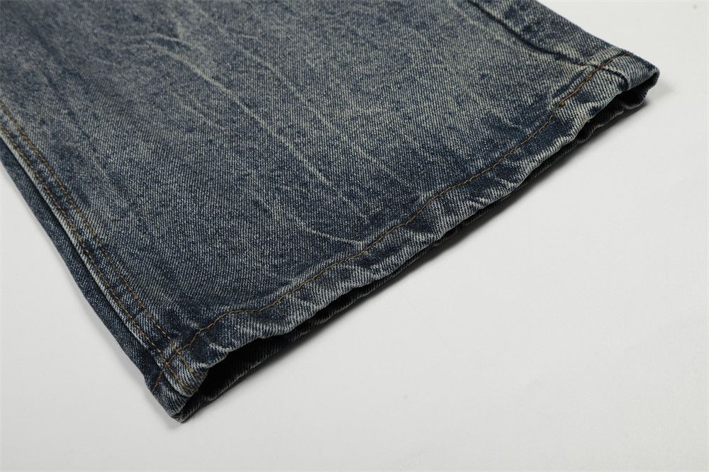 Vintage Retro Punk Washed Men's Distressed Loose-Fit Jeans Size US 32 / EU 48 - 5 Thumbnail