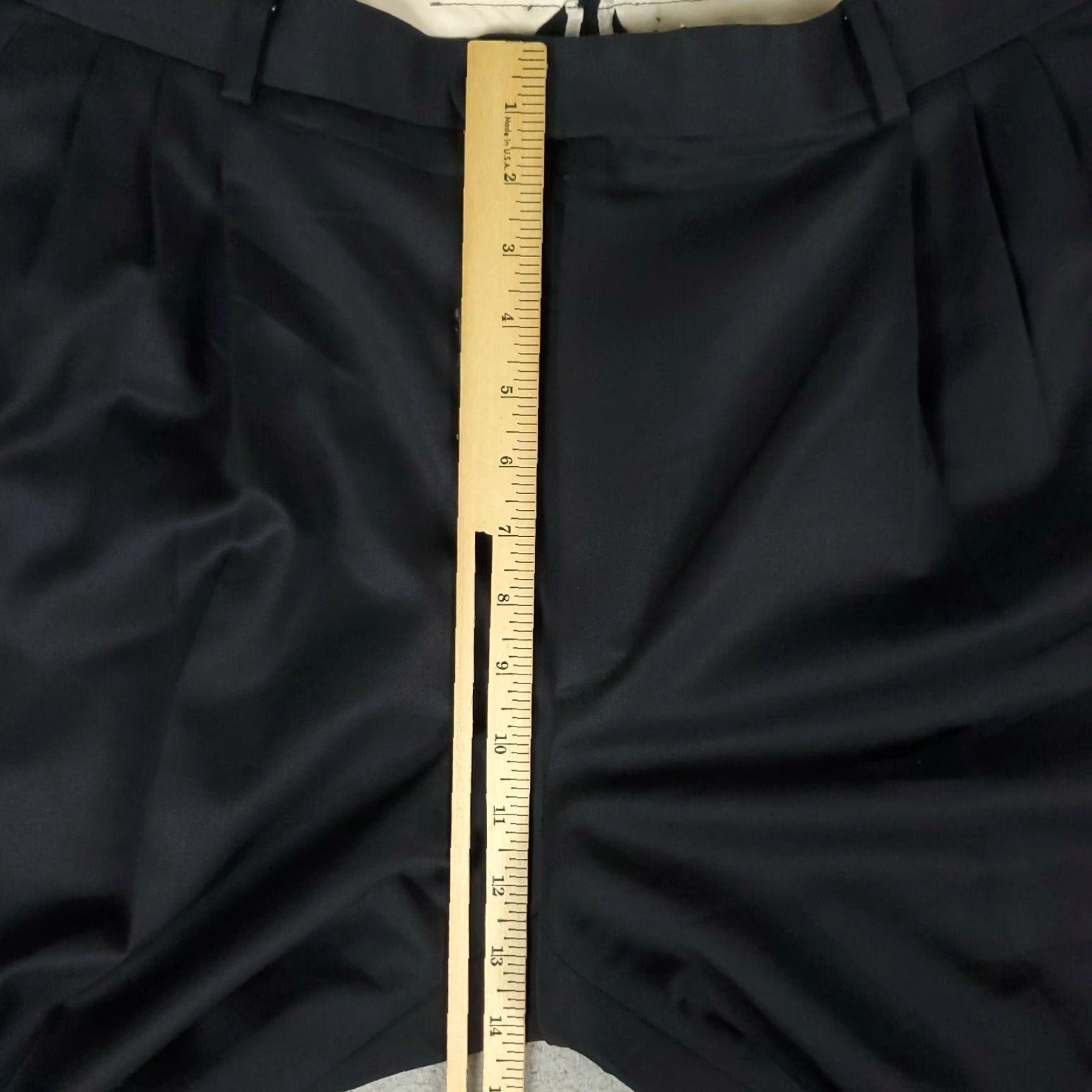 Zanella Zanella Dress Pants Mens 36x30 Black Pleated Trousers Regular Fit Size US 36 / EU 52 - 4 Thumbnail