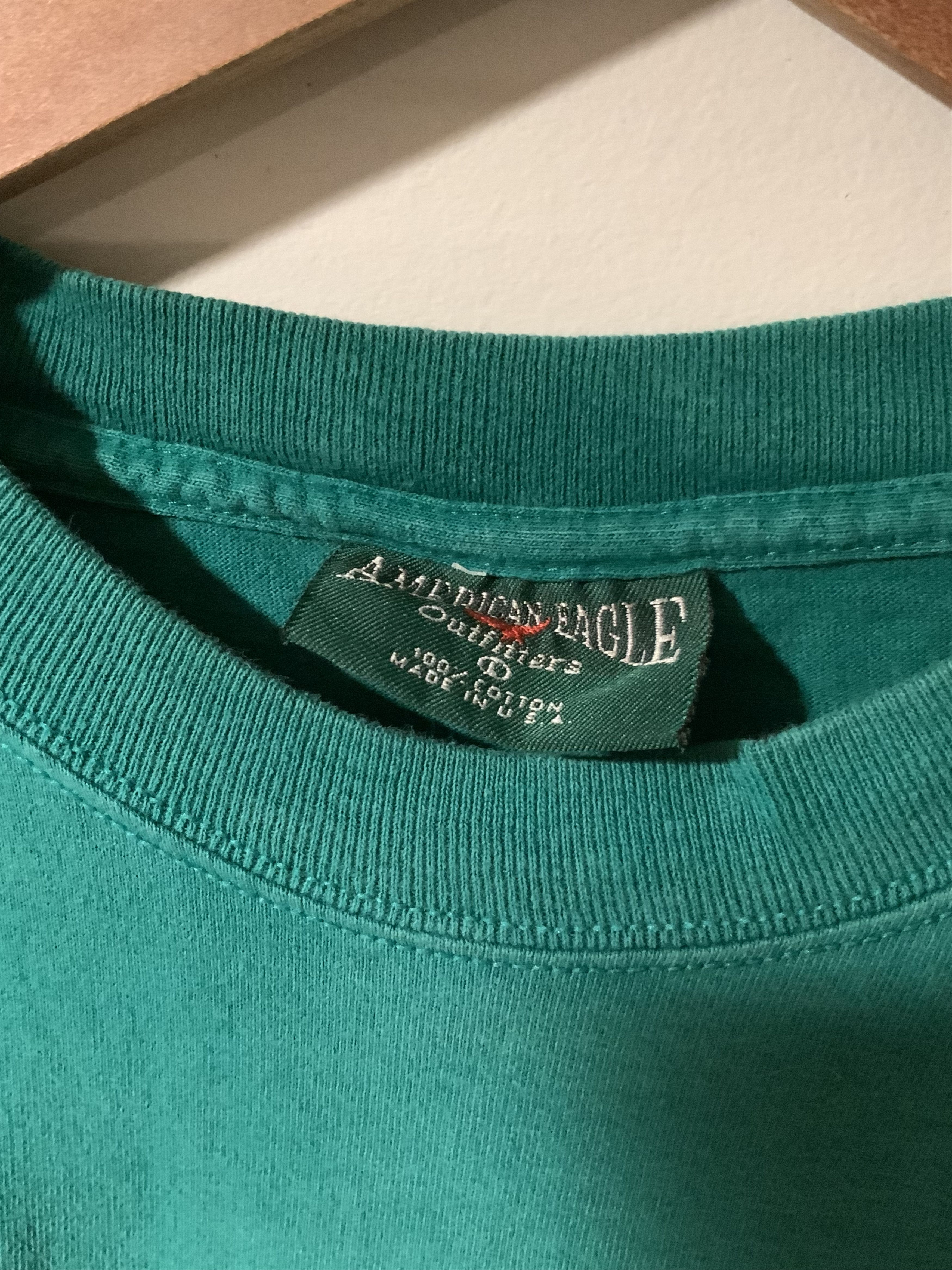 American Eagle Outfitters × Vintage Vintage 90s American Eagle Outfitters Spell Out T-shirt Size US L / EU 52-54 / 3 - 3 Thumbnail