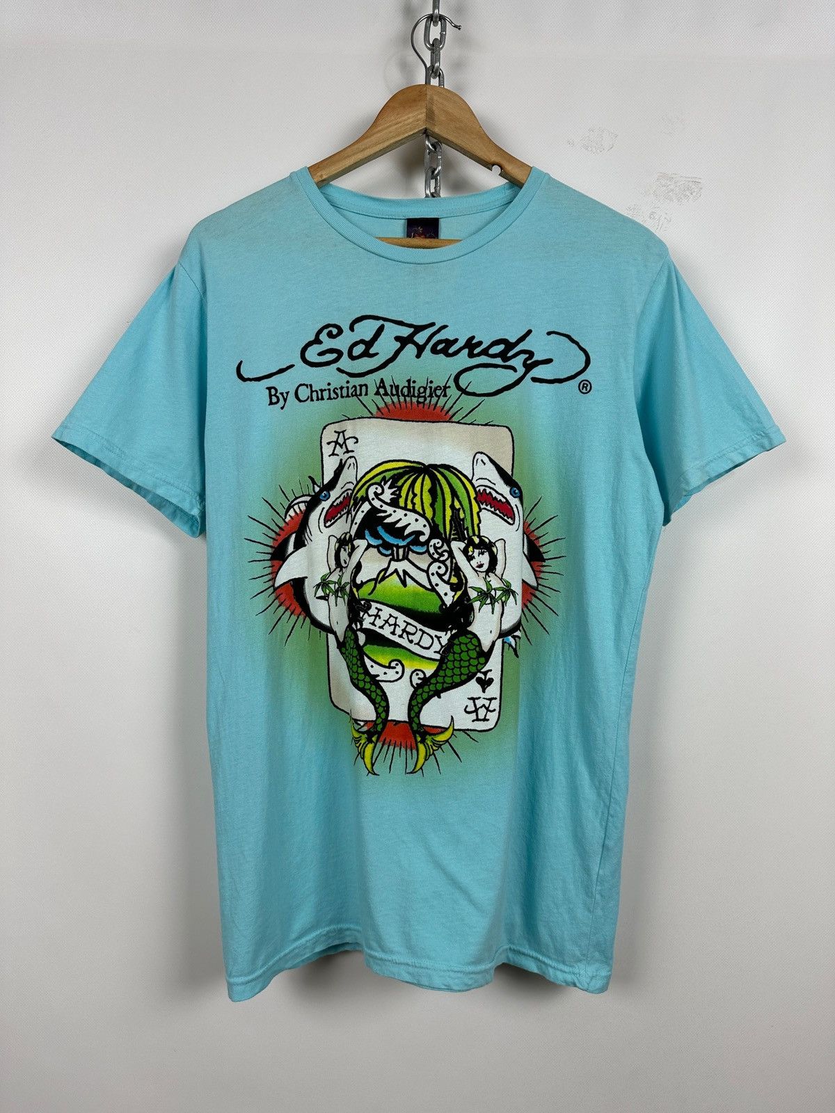 Vintage Ed Hardy by Christian Audigier Blue T-Shirt