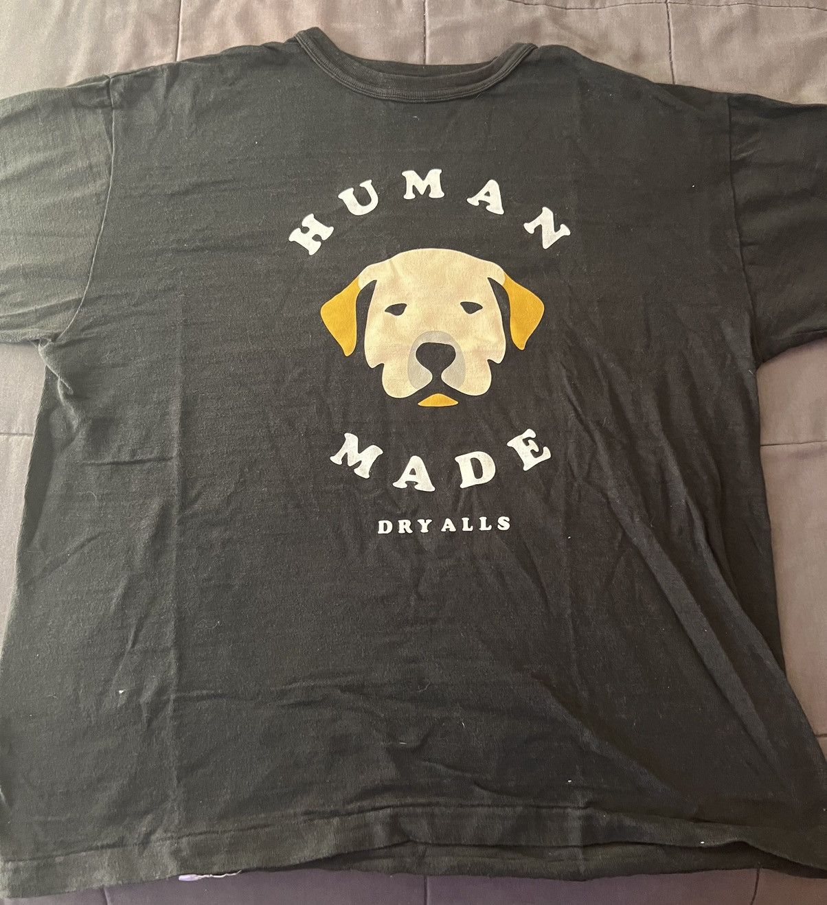 image of Human Made Dog Face Photo Tee in Black, Men's (Size XL)