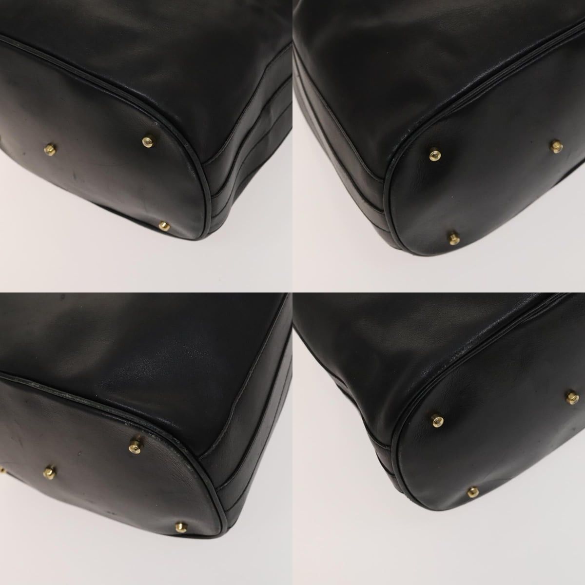 Gucci GUCCI Bamboo Hand Bag Leather Black Gold 001 2855 1657 0 Size ONE SIZE - 10 Thumbnail