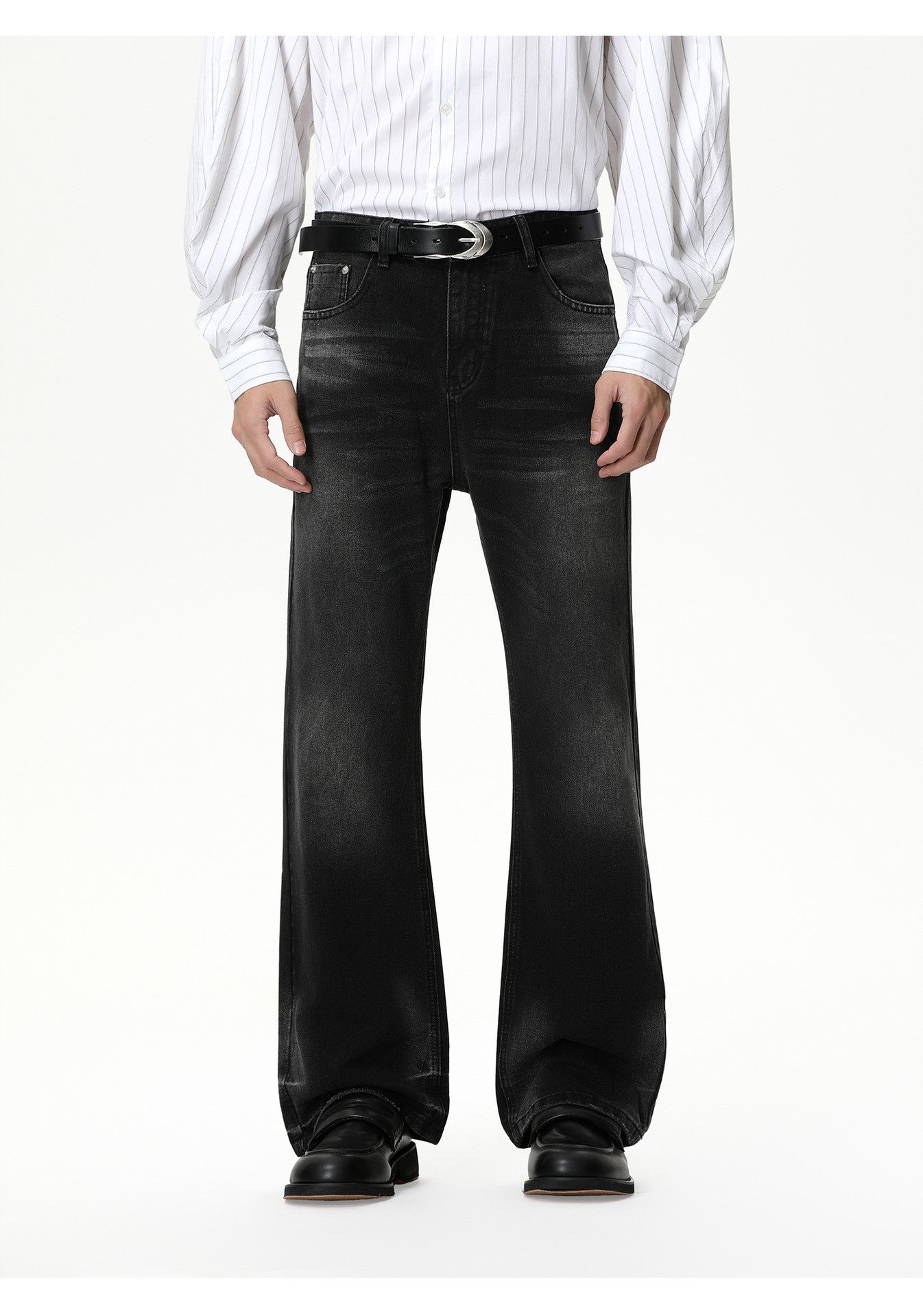 Japanese Brand Men's high street Vibe slim-fit washed flared jeans Size US 32 / EU 48 - 1 Thumbnail