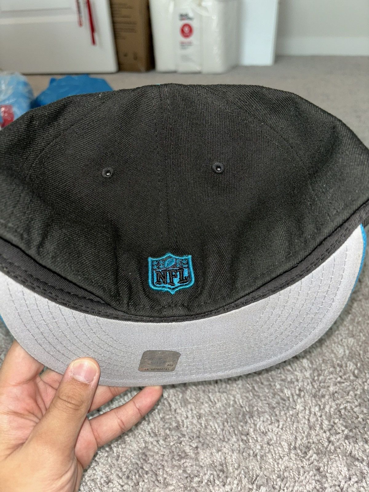 New Era Carolina Panthers Fitted Hat Size ONE SIZE - 2 Thumbnail