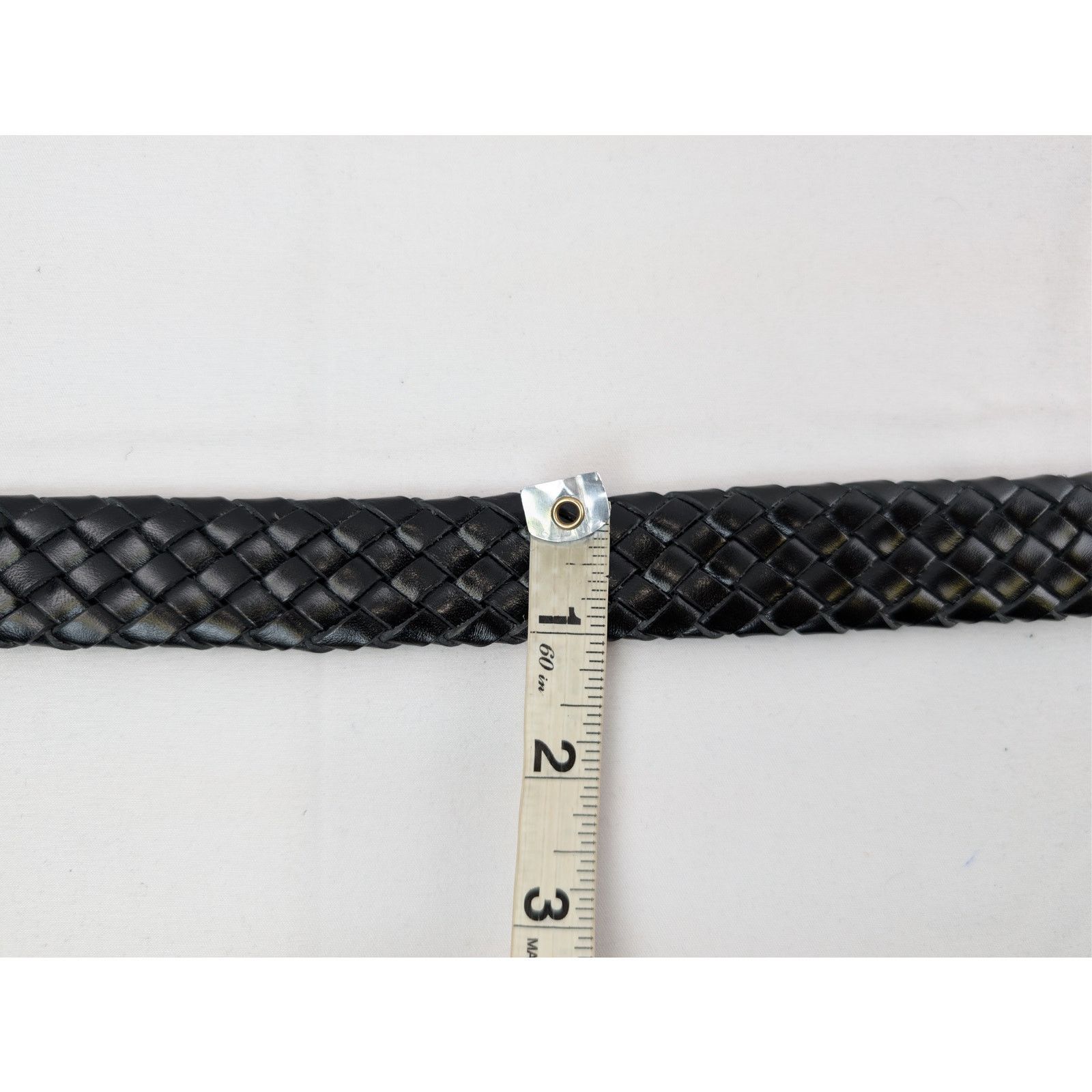 Saint Laurent Paris o1rshd1 Size: 95 / YSL Cintura Misfits C/Tresse Belt Black Size 38 - 13 Thumbnail