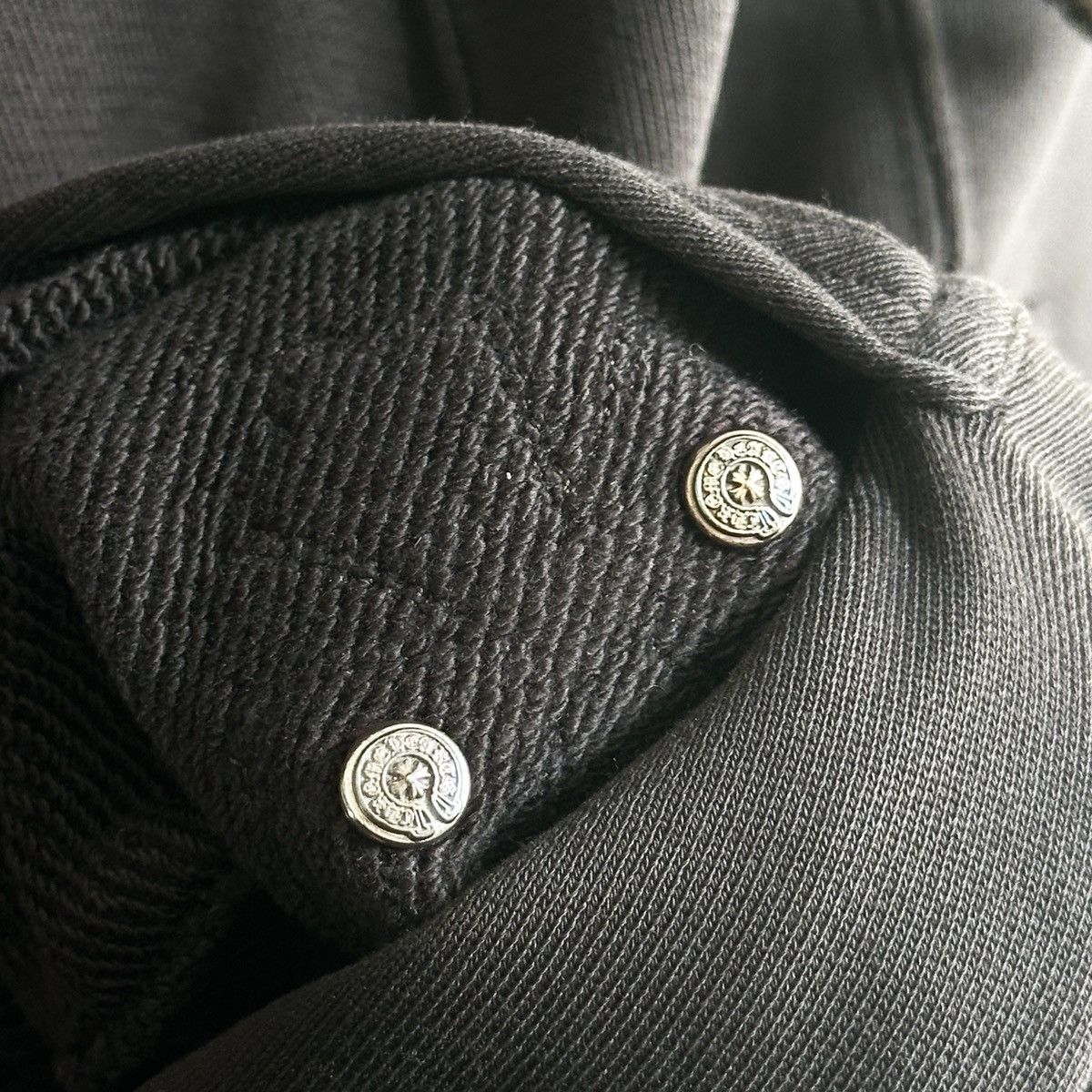 Chrome Hearts Chrome Hearts Black Leather Horseshoe Patch Zip Up Hoodie Size US XL / EU 56 / 4 - 6 Thumbnail