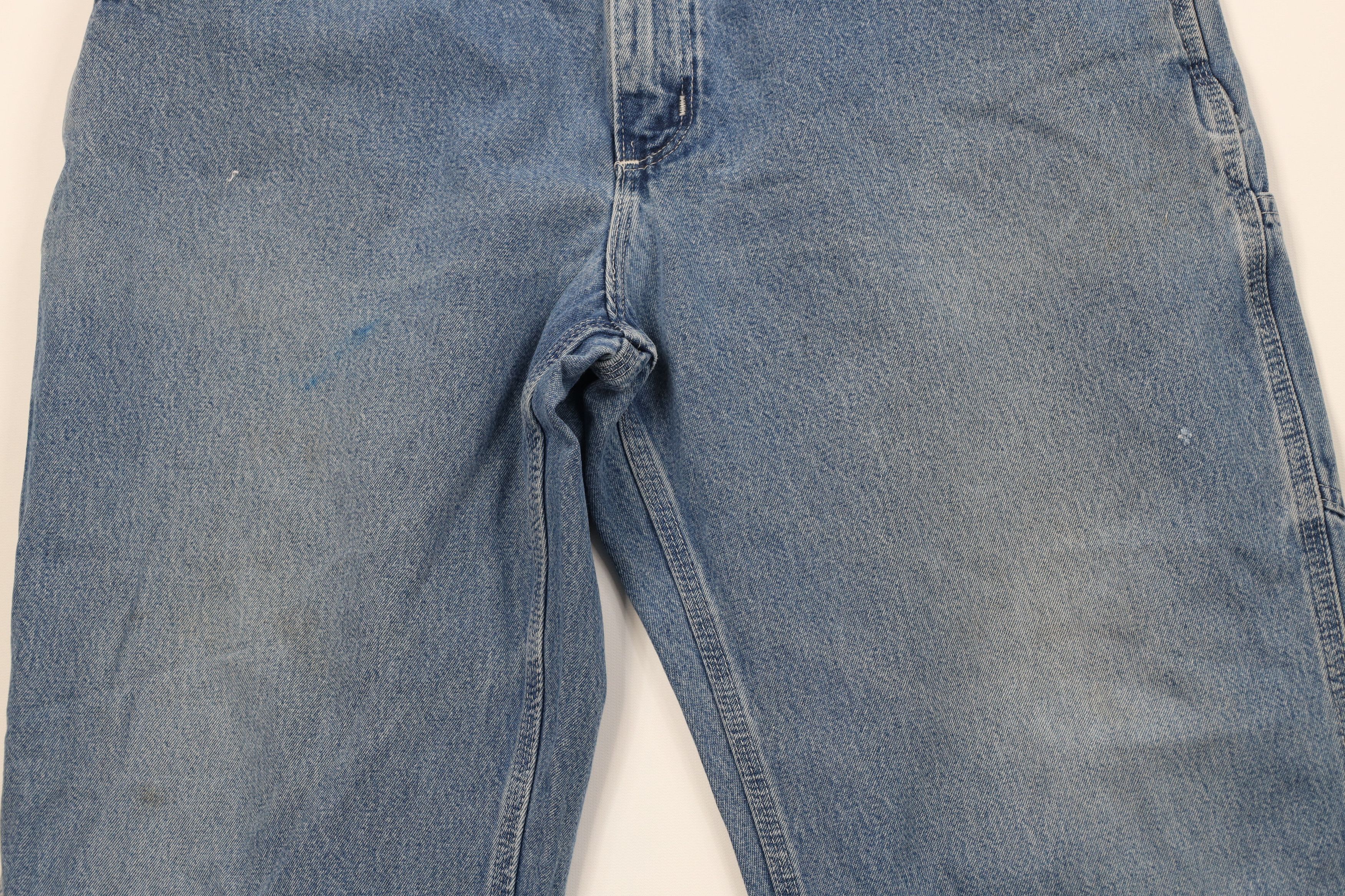 Carhartt Vintage Y2K Carhartt Wide Leg Dungaree Denim Jeans Blue Size US 38 / EU 54 - 3 Thumbnail