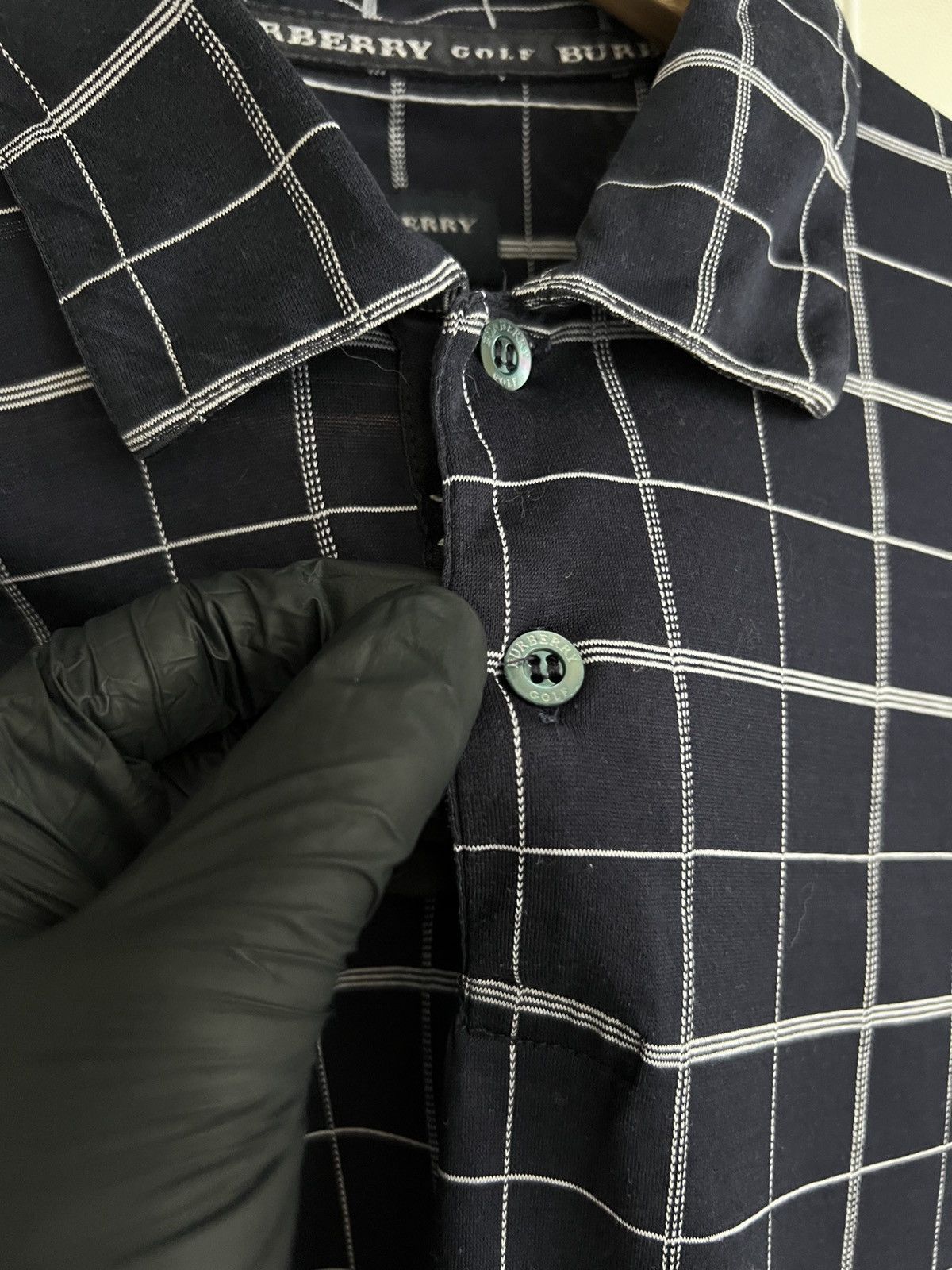 Burberry Burberry Golf Nova Checked Polo Shirt Size L Short Sleeve Size US L / EU 52-54 / 3 - 10 Thumbnail