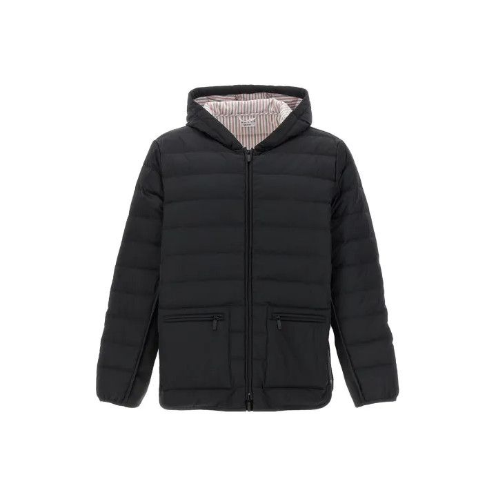 Thom Browne Thom Browne Black Padded Hooded Jacket Size US M / EU 48-50 / 2 - 1 Thumbnail