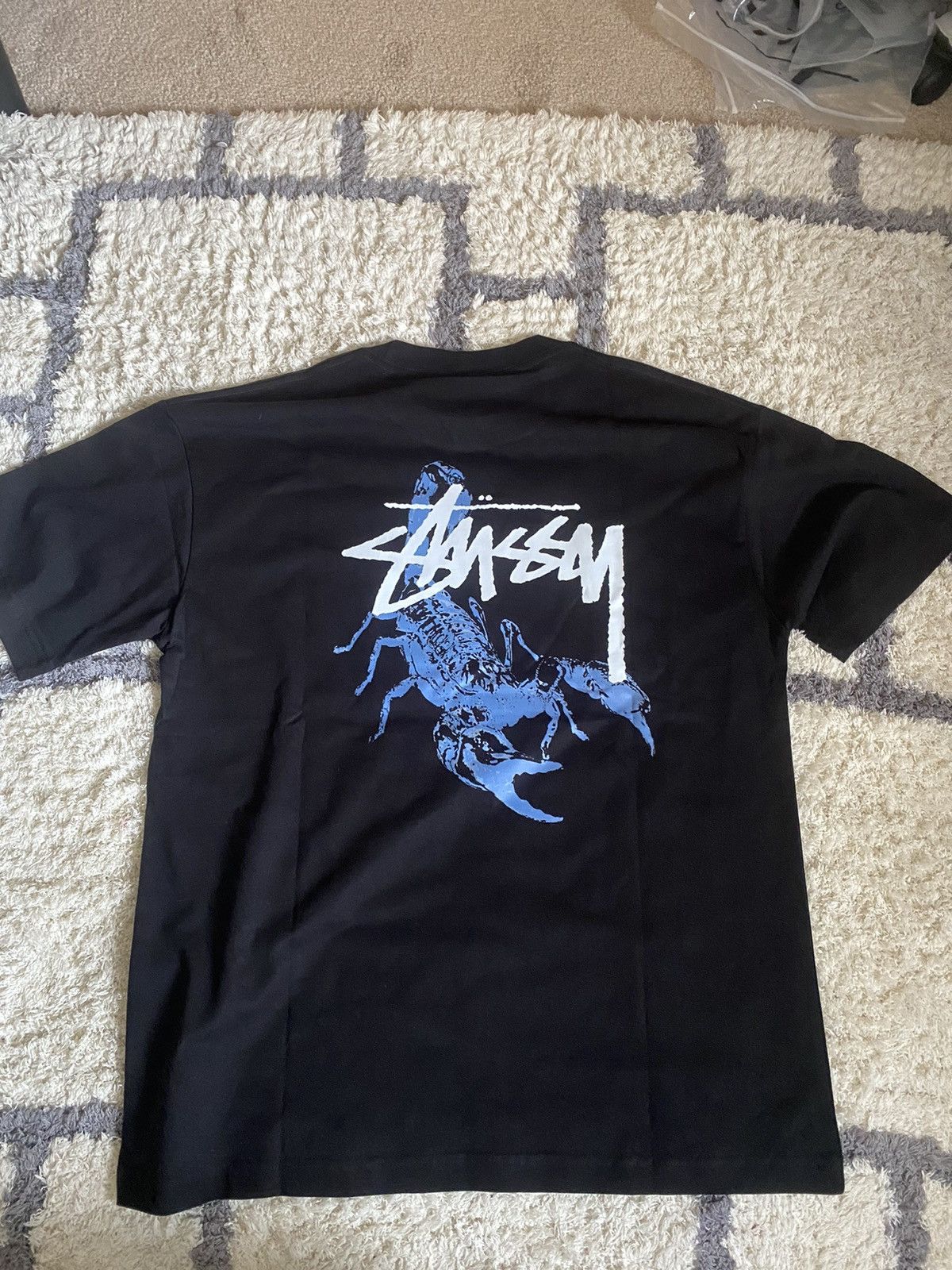 ステューシー STUSSY SCORPION TEE スピード発送 Stüssy Stussy Scorpion Tee 'Black' | REVERSIBLE