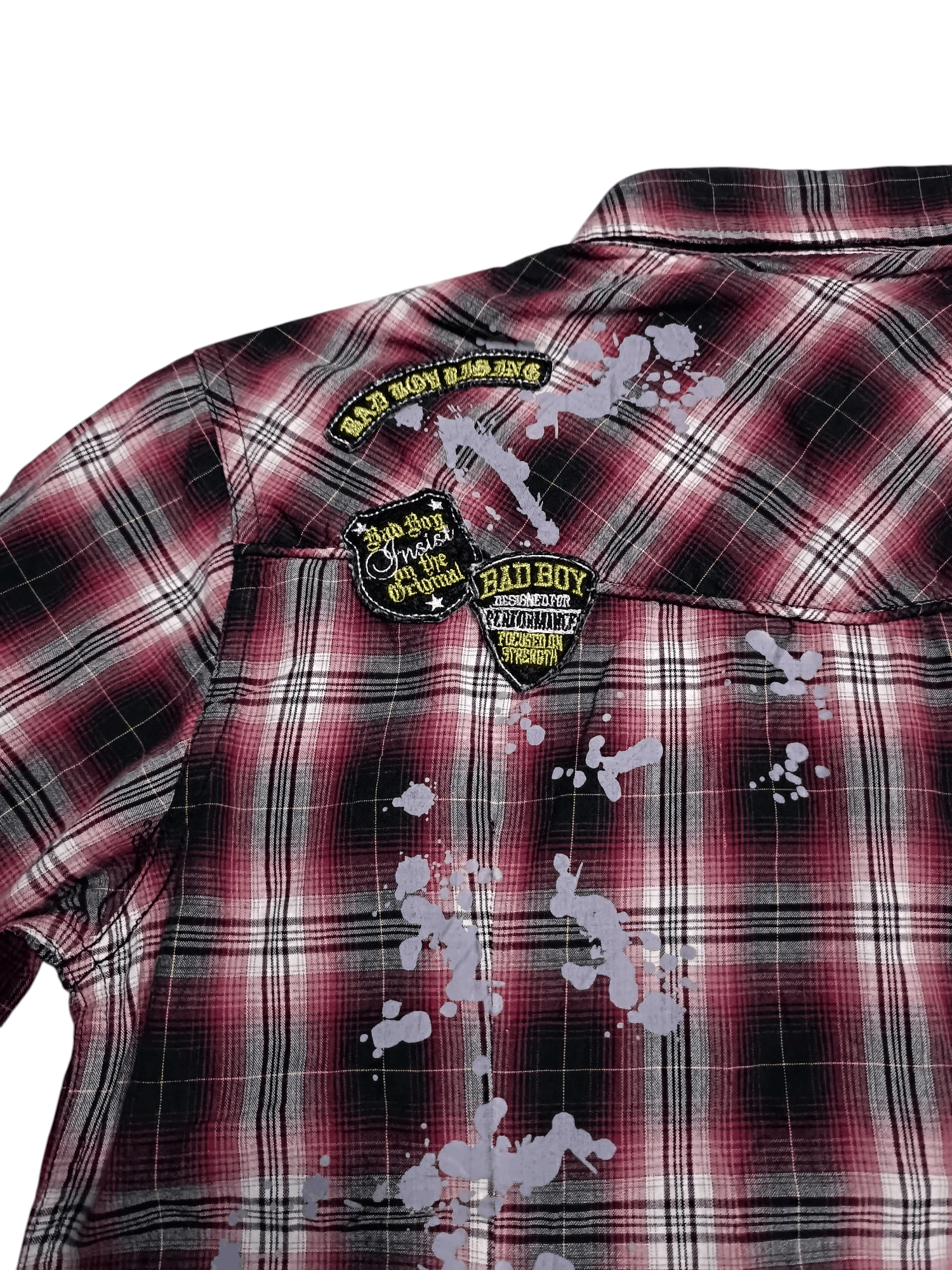 Vintage Vintage Y2K Bad Boy Plaid Print and Patch Shirt Size US M / EU 48-50 / 2 - 4 Thumbnail