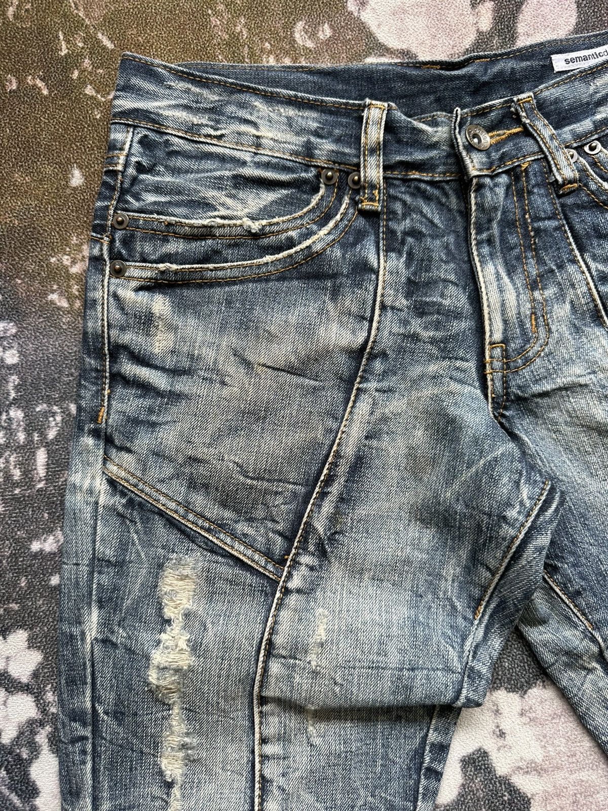 semanticdesign Early 00’s Semanticdesign mudmax paneled jeans Size US 30 / EU 46 - 7 Thumbnail