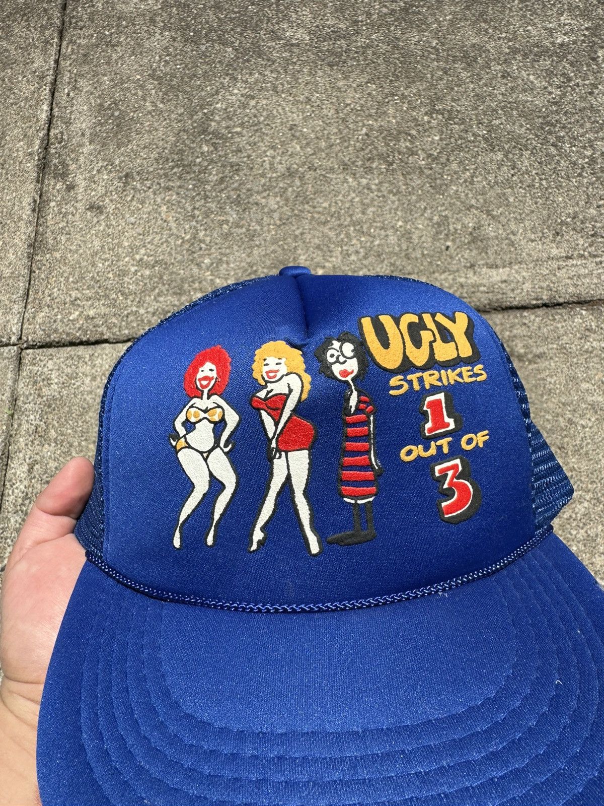 Vintage Vintage Ugly Strikes 1/3 Funny Hat Size ONE SIZE - 2 Thumbnail