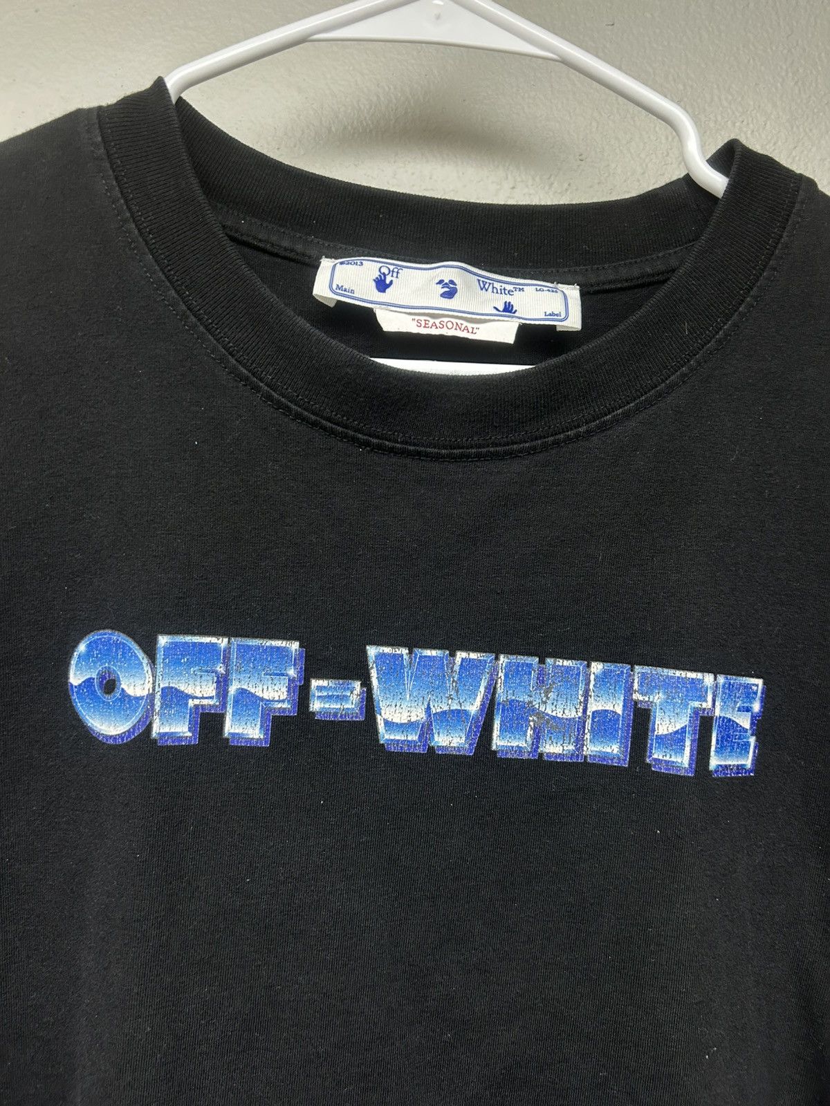 Off-White ‘13 Off-White Virgil Abloh Blue Metal Arrow T-shirt Size US XXL / EU 58 / 5 - 1 Thumbnail