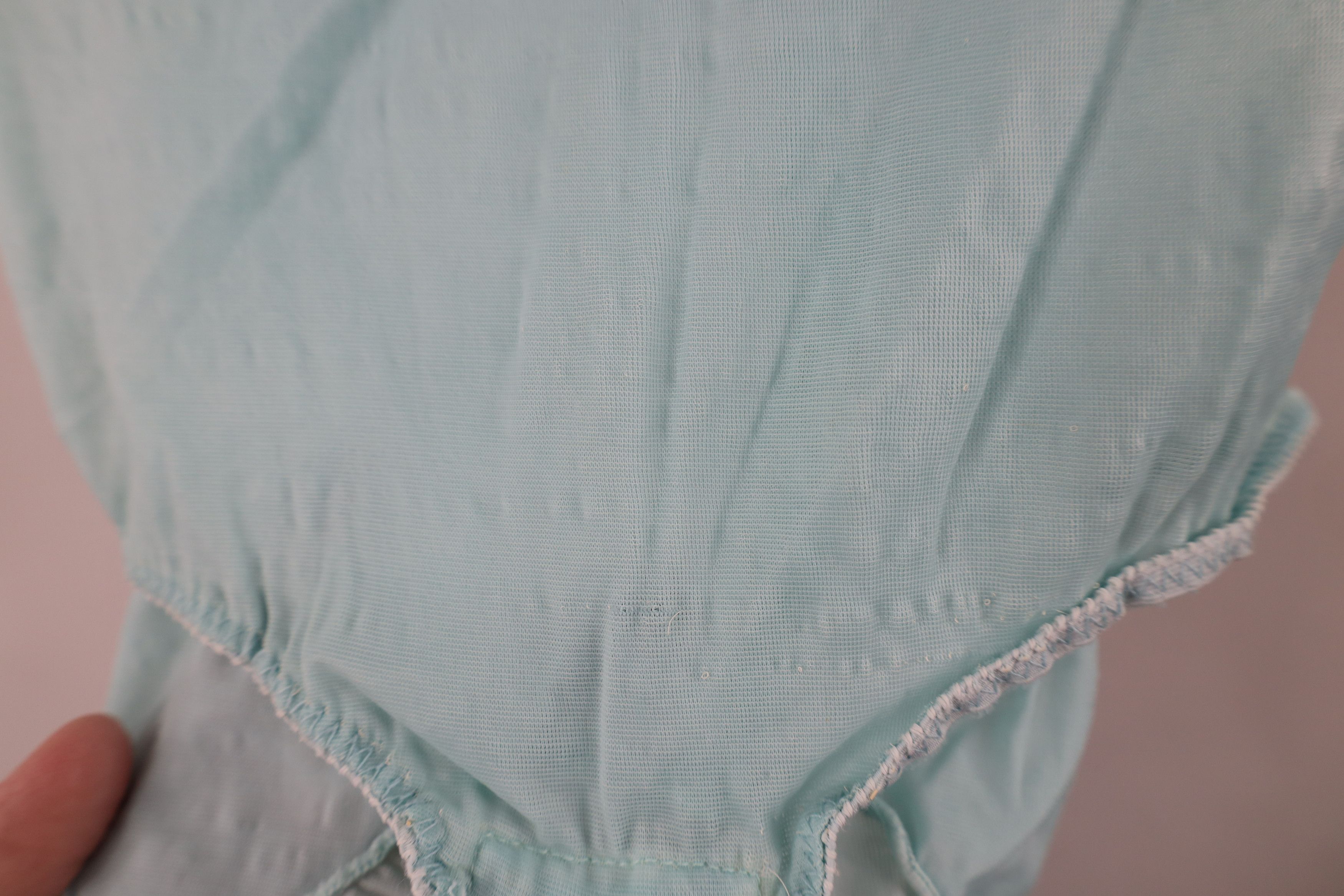 Vintage Vintage 70s Union Made Snap Crotch Body Suit Baby Blue USA Size XXS / US 00 / IT 34 - 5 Thumbnail