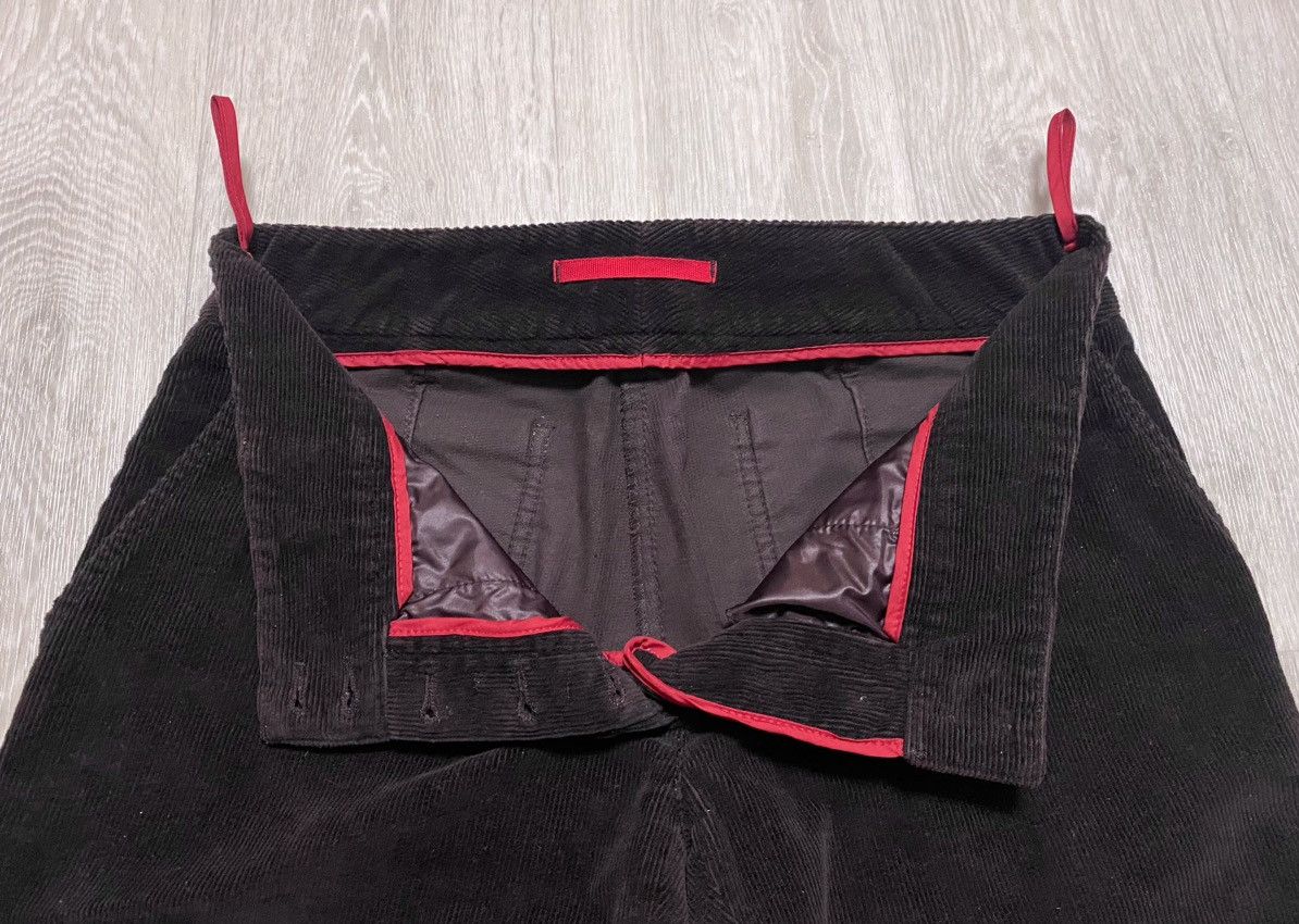 Prada Vintage Prada Linea Rossa Brown Corduroy Velvet Loose Pants Size 30" / US 8 / IT 44 - 14 Thumbnail