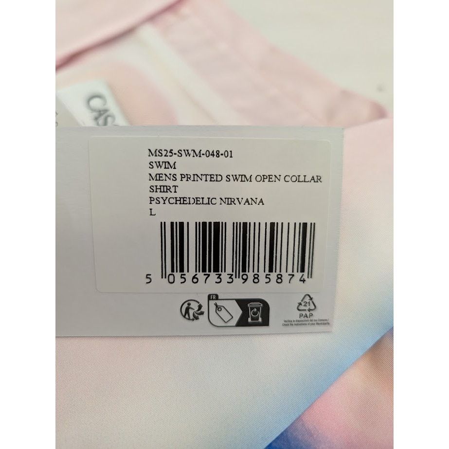 Casablanca o1rshd1 DUP / Printed Swim Open Collar Shirt in Multicolor Size US L / EU 52-54 / 3 - 13 Thumbnail