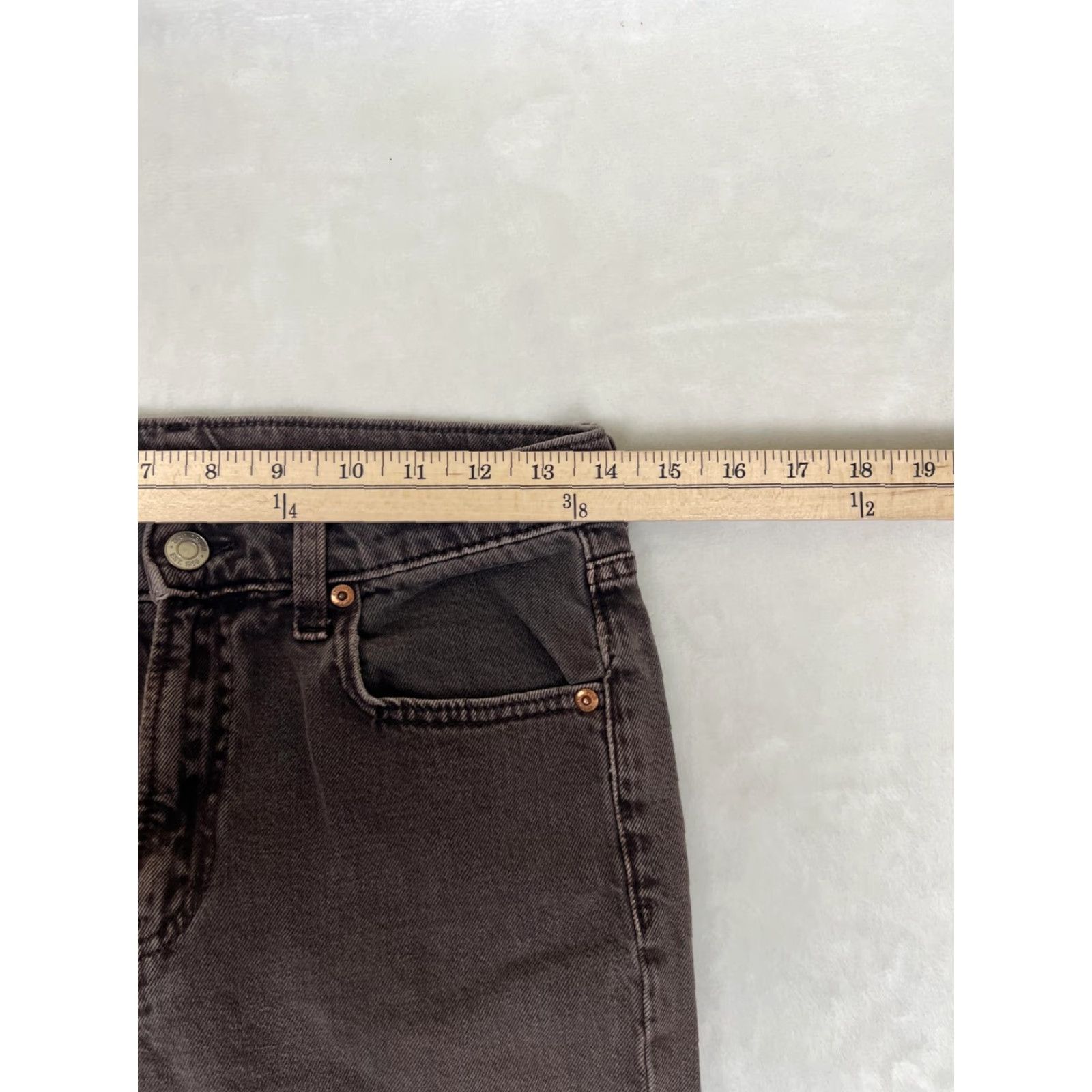 Gap Gap 90s Loose Mid Rise Jeans Womens 25 Brown Straight Leg Relaxed Denim Size 42" / US 20 - 4 Thumbnail