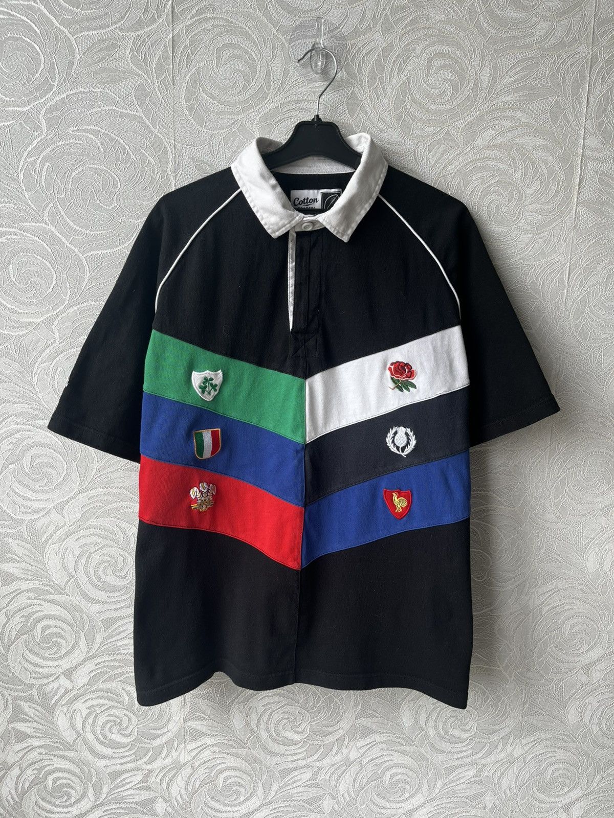 Cotton Traders Cotton Traders 6 Six Nations Rugby Union Polo T Shirt Black Size US L / EU 52-54 / 3 - 1 Thumbnail